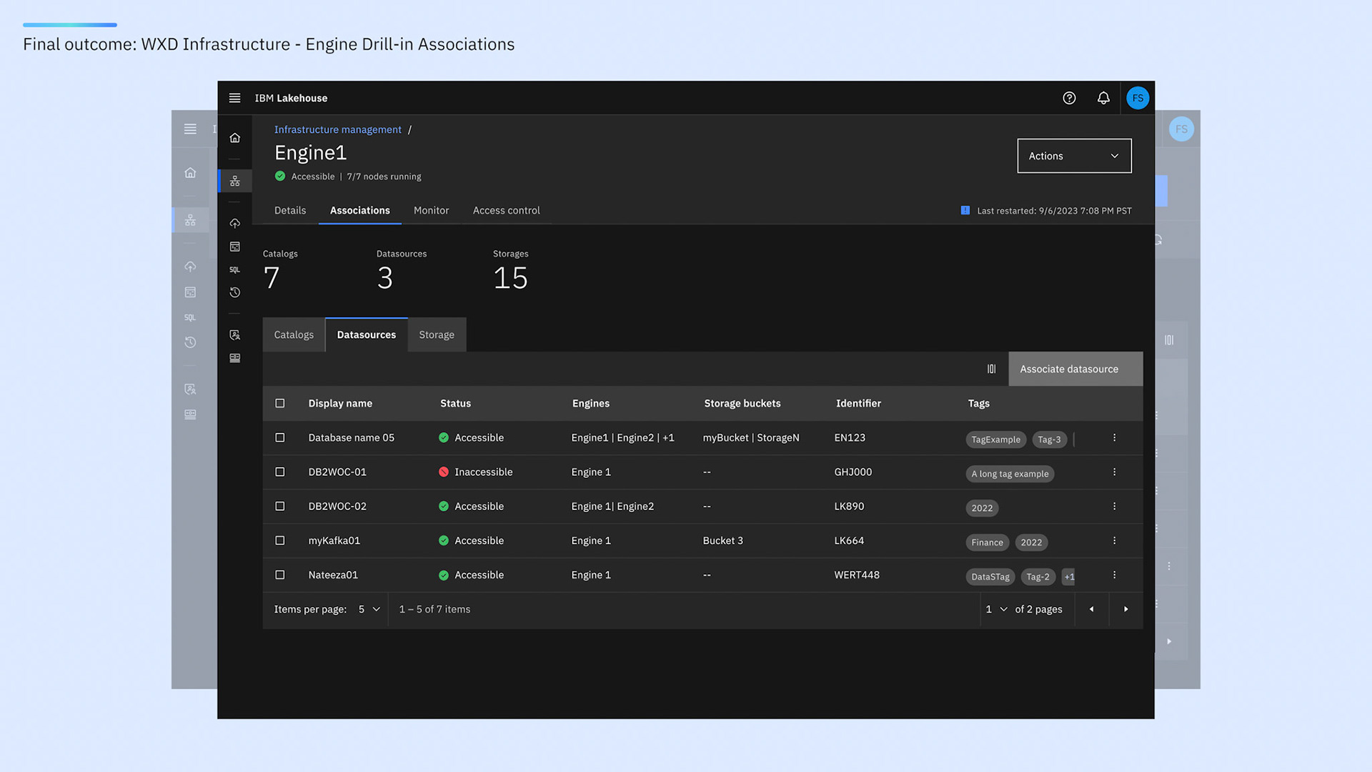WXD: Engine drill-in - Associations