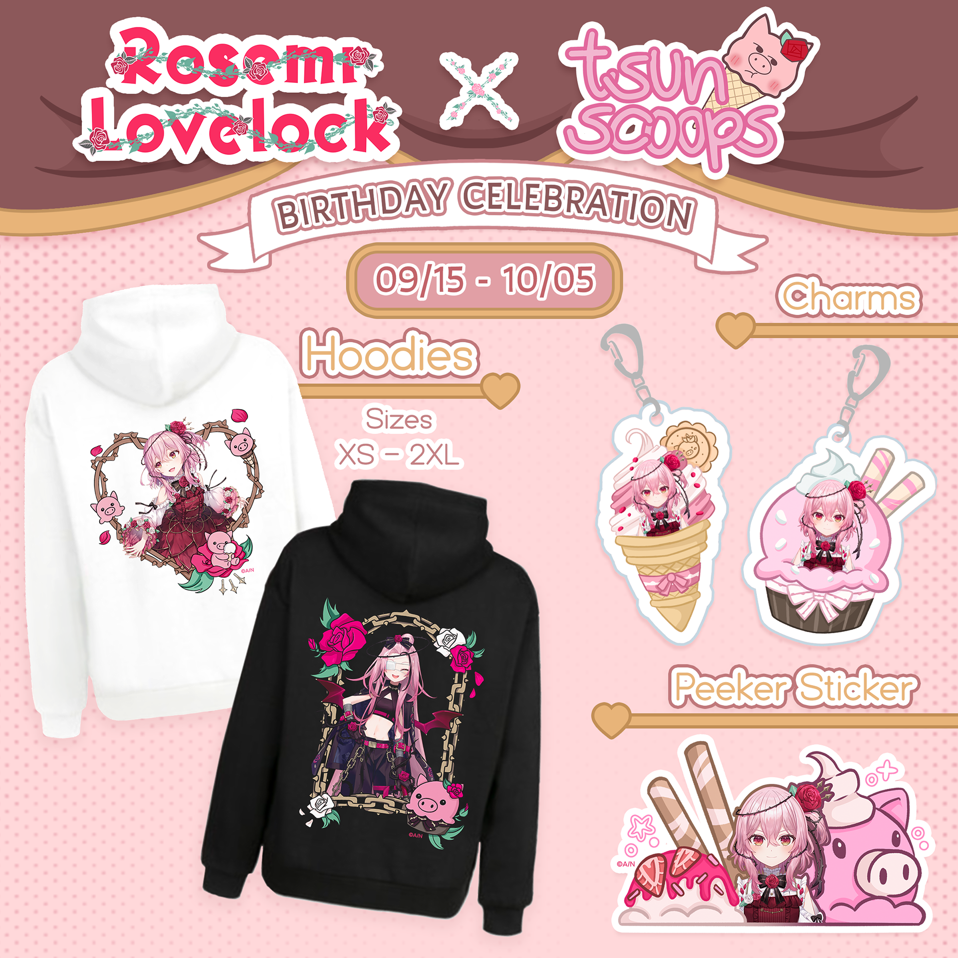 Apparel & Merchandise Design for Rosemi Lovelock [ANYCOLOR | NIJISANJI EN]