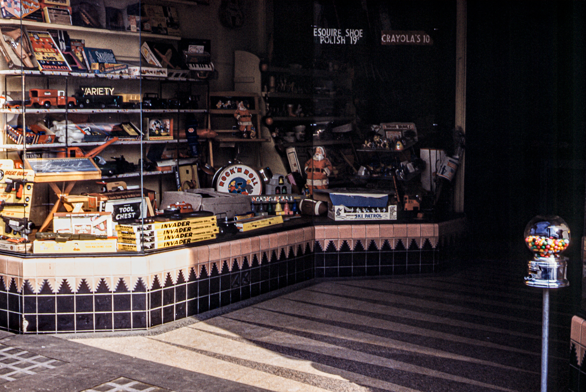 The front of Millard and Marie’s variety store—1958