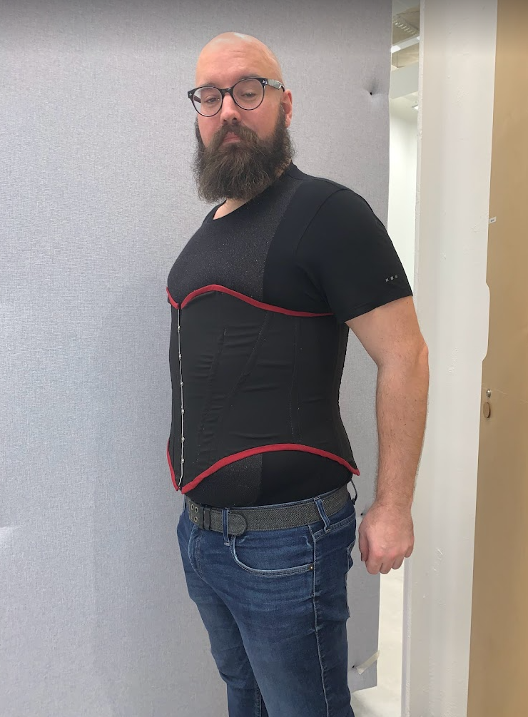 19th c. inspired men's corset