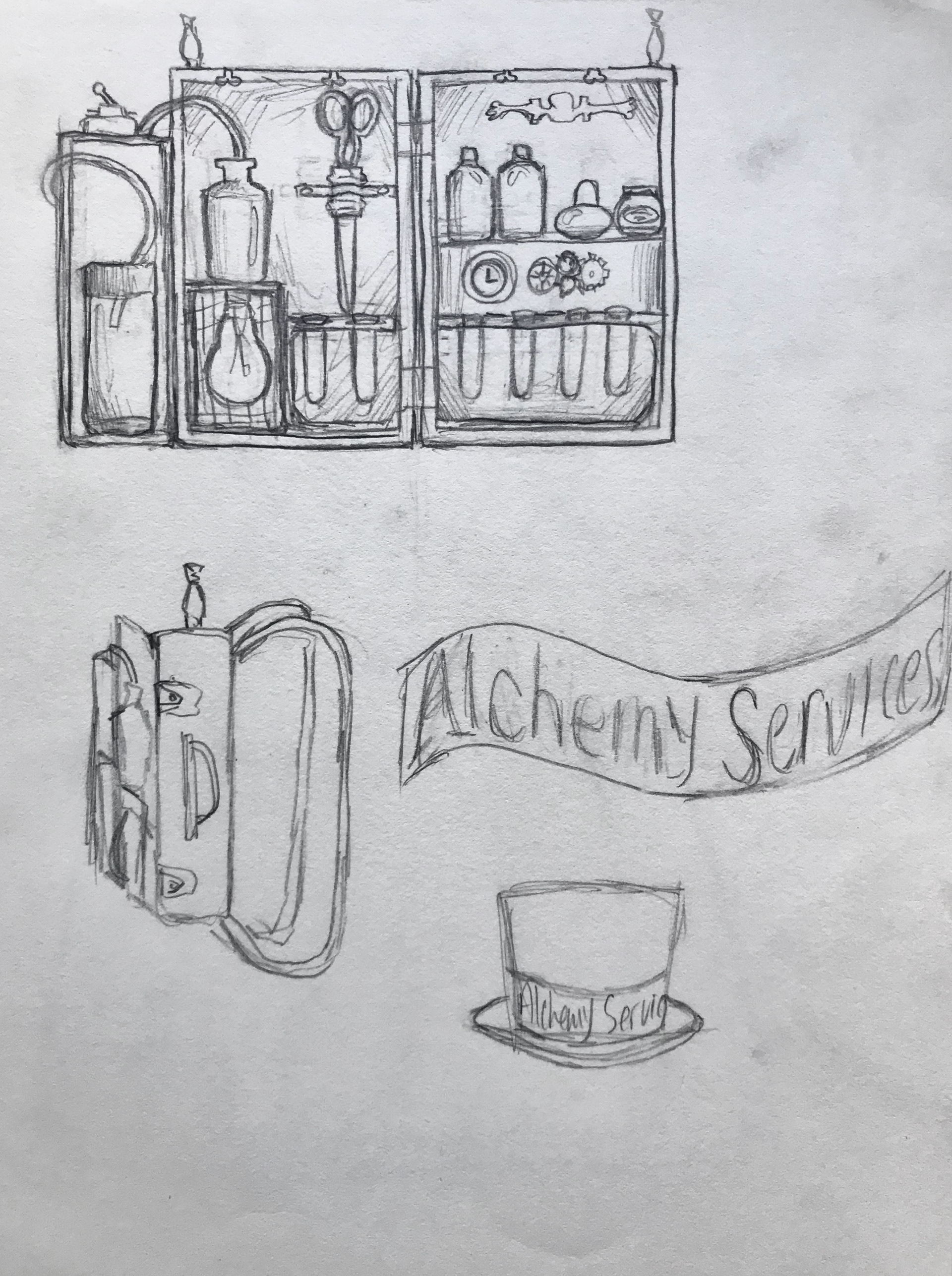 This is the original sketch for the design of Magnus Elixr.