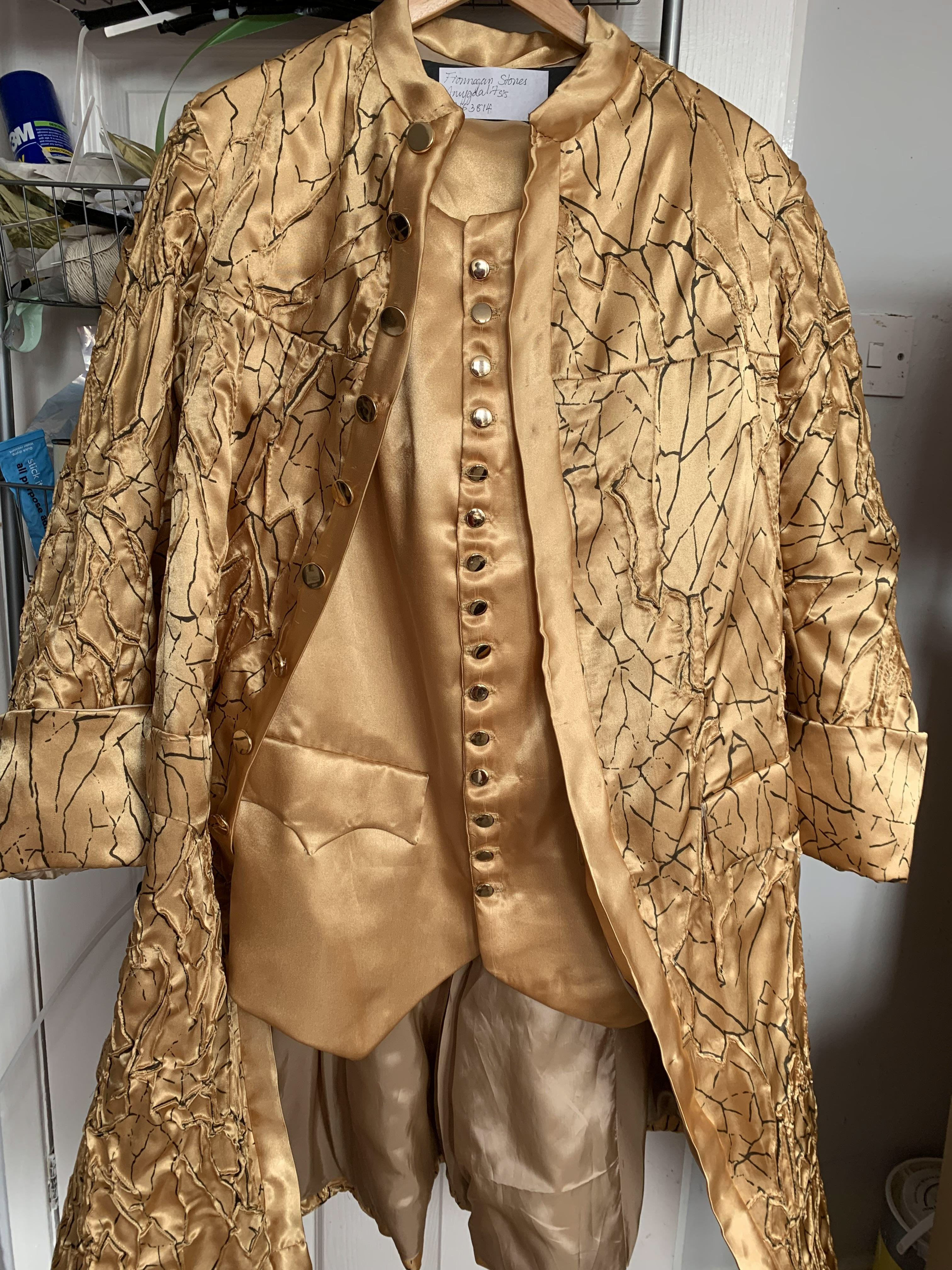 1760s inspired men’s suit for Commandatore (Don Giovanni)