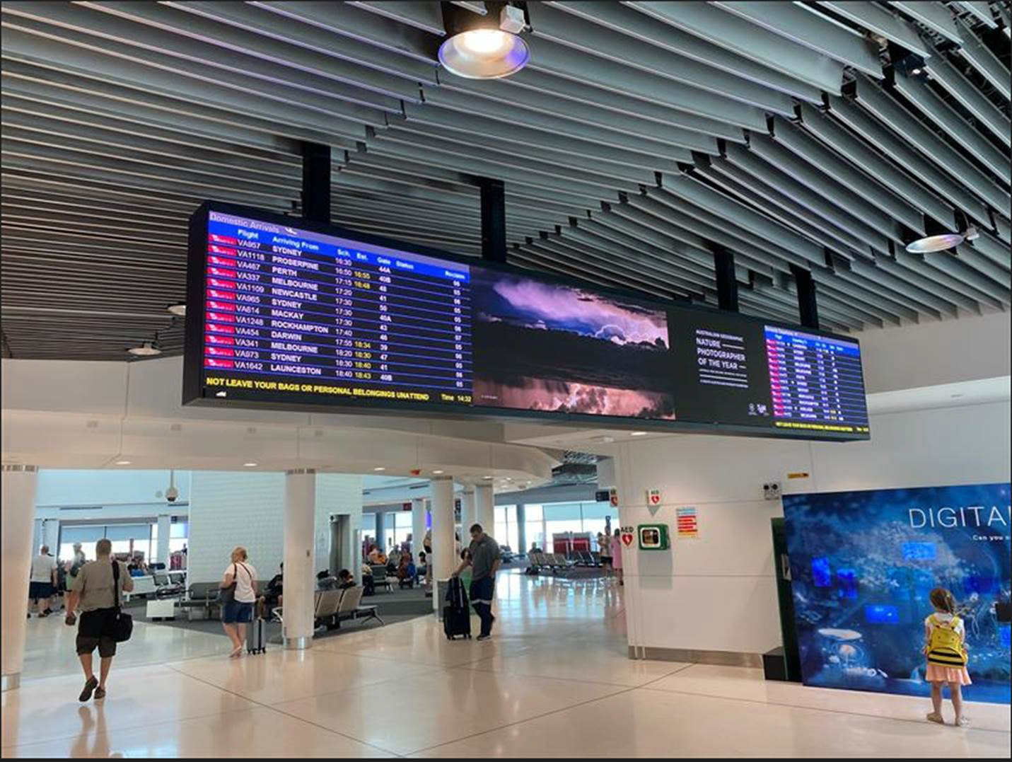 Brisbane Airport (oOh! Media) | 1.6mm, 5.2mW x 0.73mH