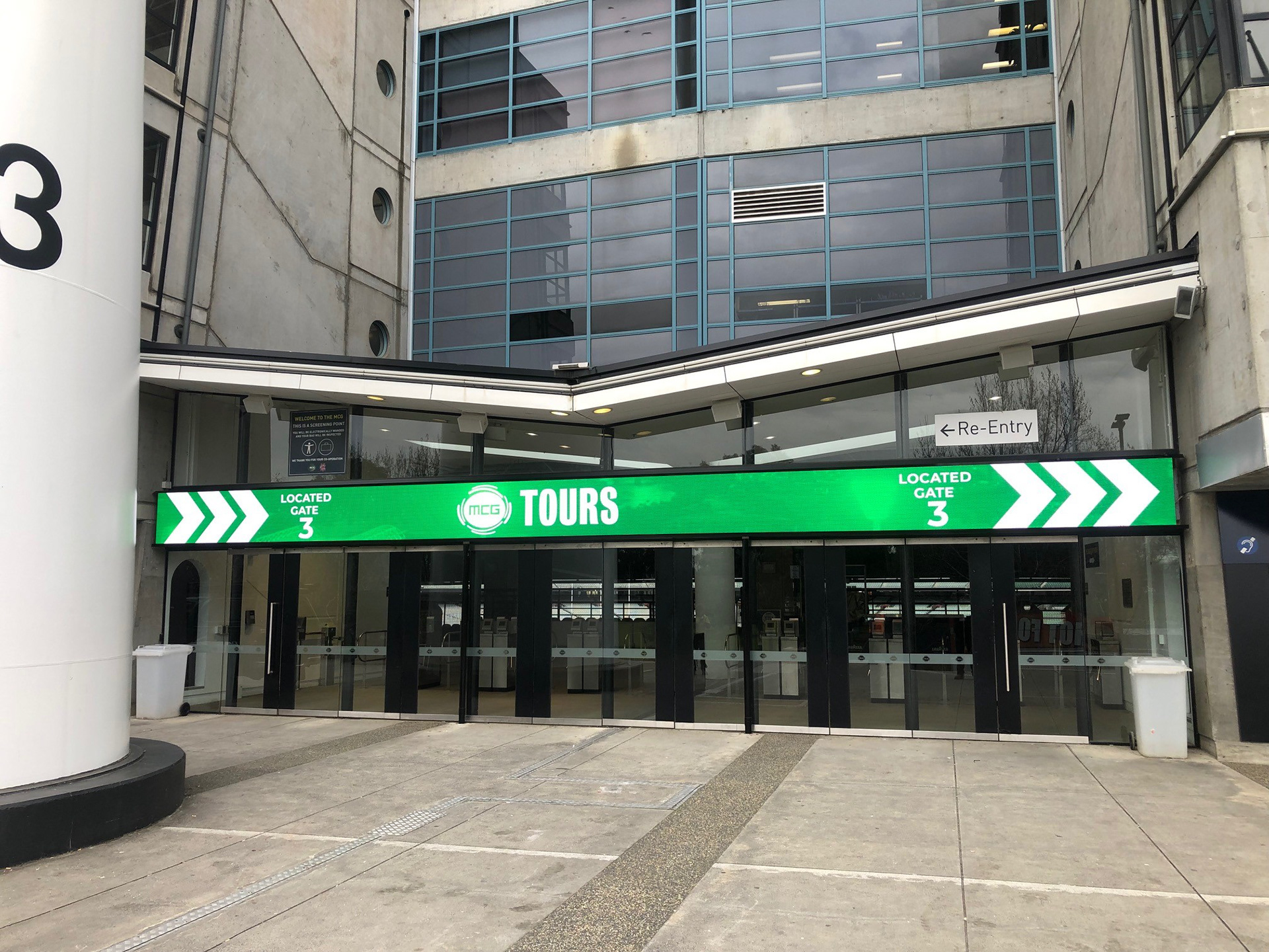 MCG Gate Signage | 6mm, 28.56mW x 1.096mH