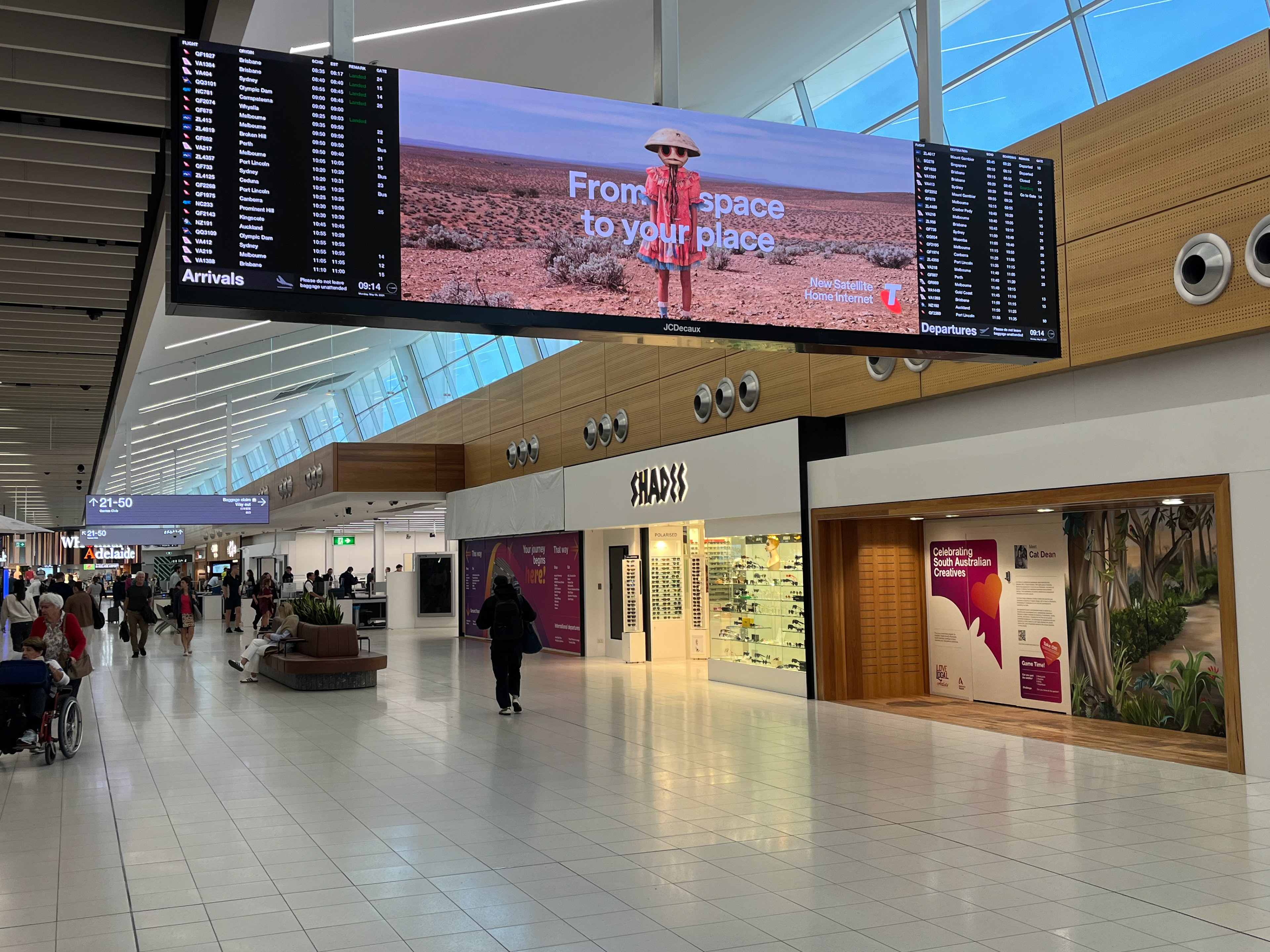 JCDecaux Adelaide Airport (Concourse Fids #2) | 1.5mm, 6mW x 1.35mH