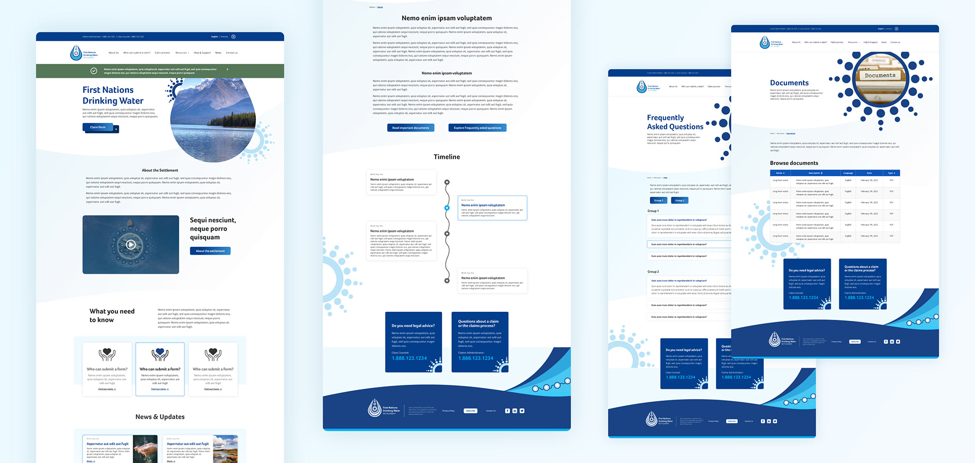 First Nation Drinking Water | Website Design