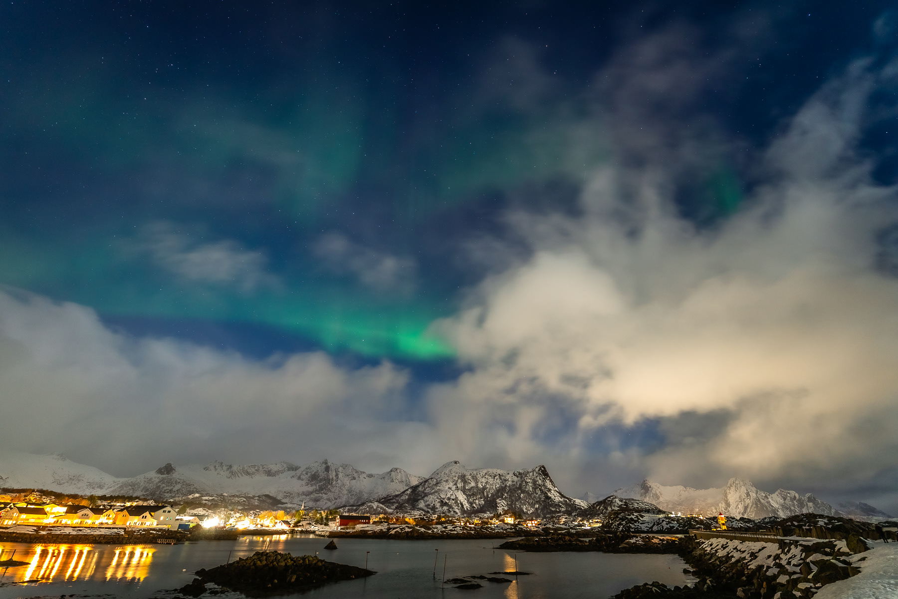 Canon RF 14mm F1.4L VCM zimowy krajobraz Lofotów test obiektywu