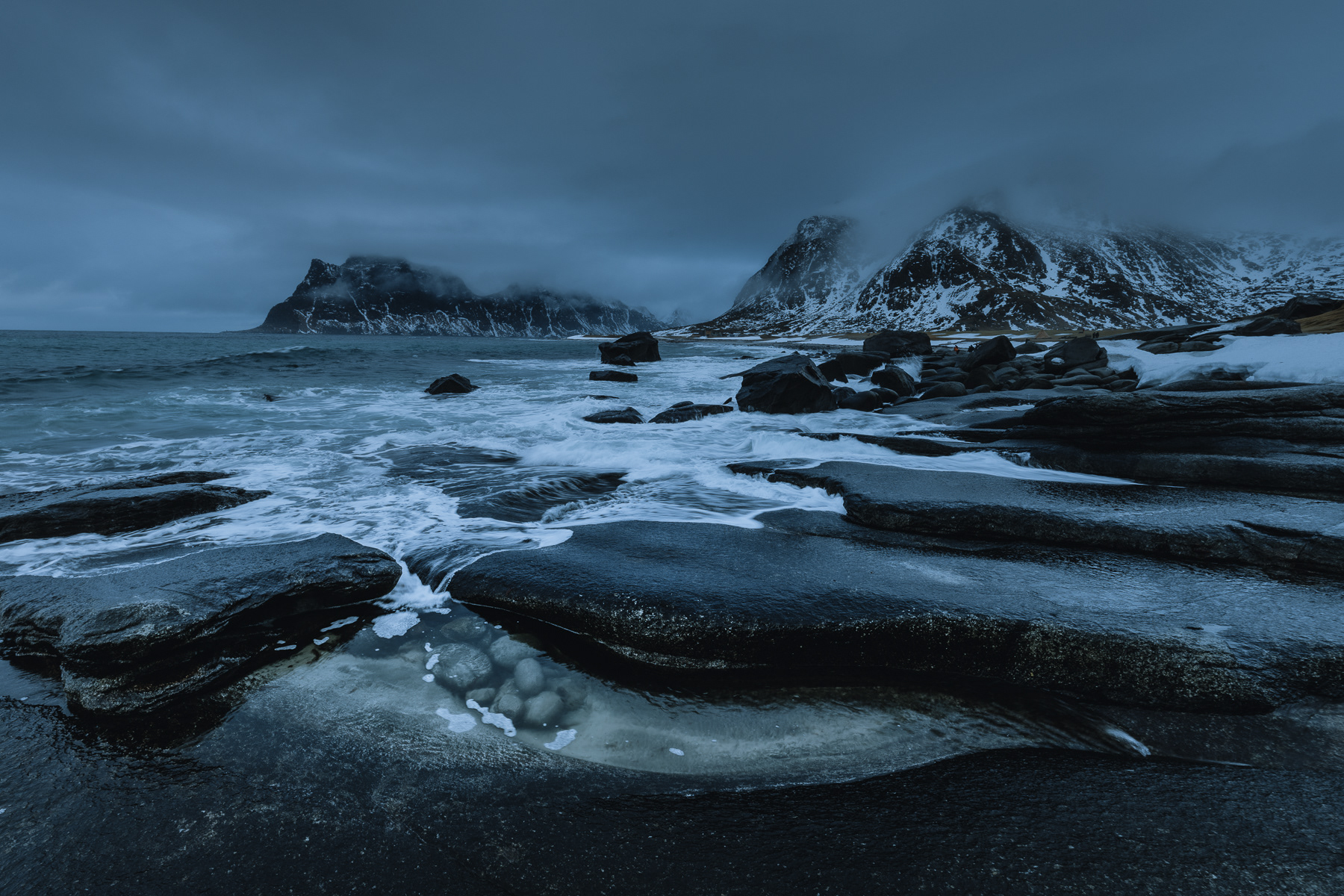 Canon RF 14mm F1.4L VCM zimowy krajobraz Lofotów test obiektywu