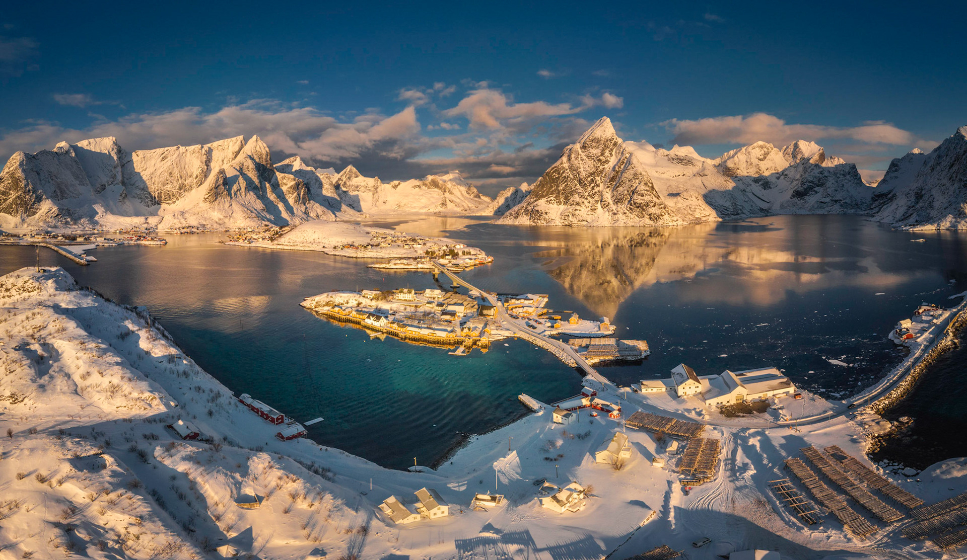 Zimowy widok na Lofoty- wyprawa foto