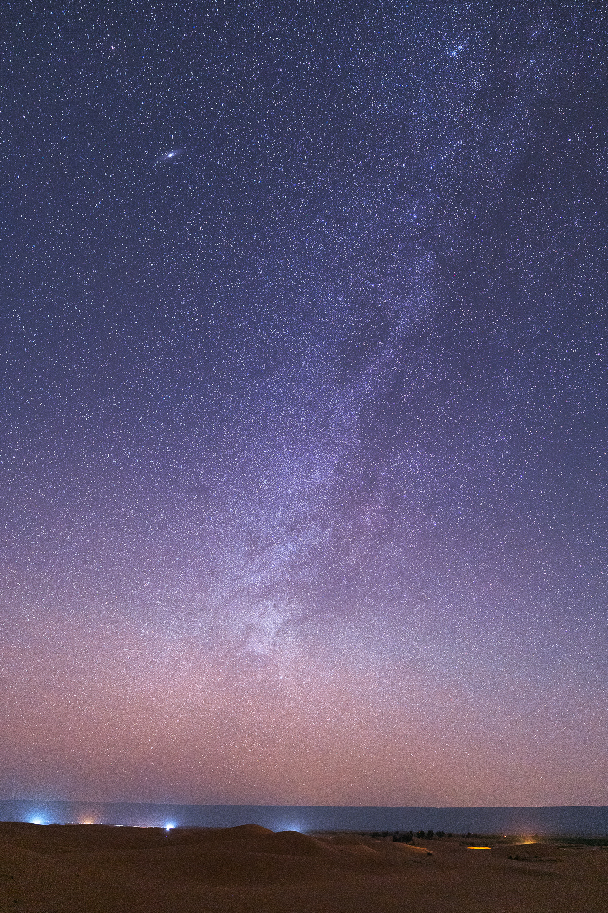 Zdjęcie nocne Canon RF 24mm F1.4L VCM astrofotografia f/1.4