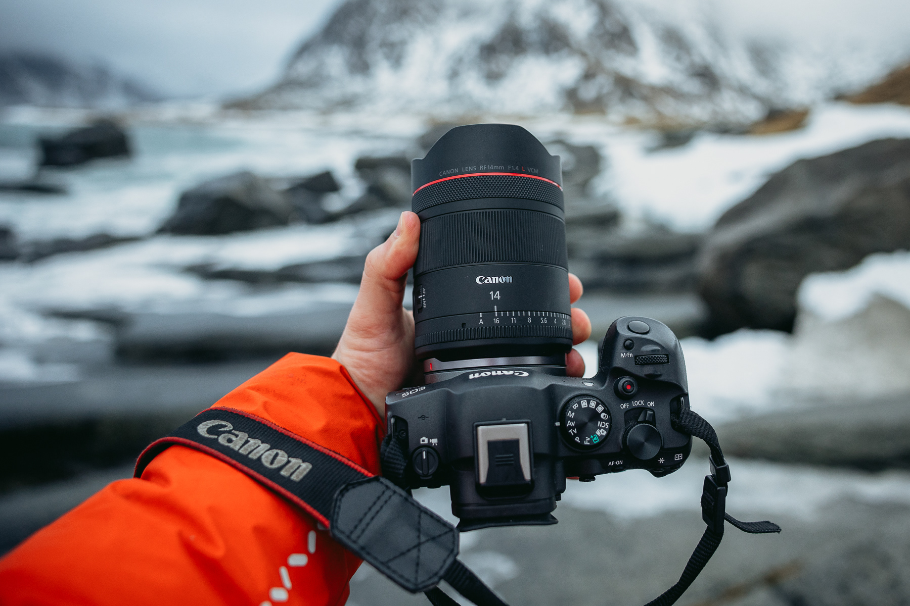 Canon RF 14mm F1.4L VCM testowany na Lofotach zdjecia północy