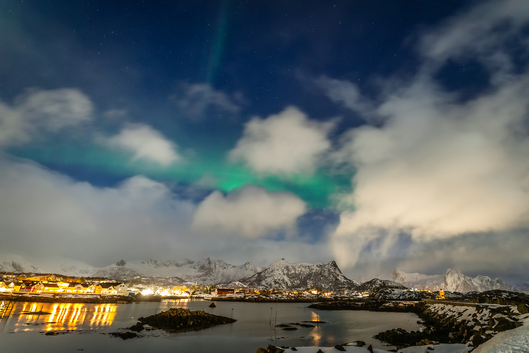 Canon RF 14mm F1.4L VCM zorza polarna ostrość koma