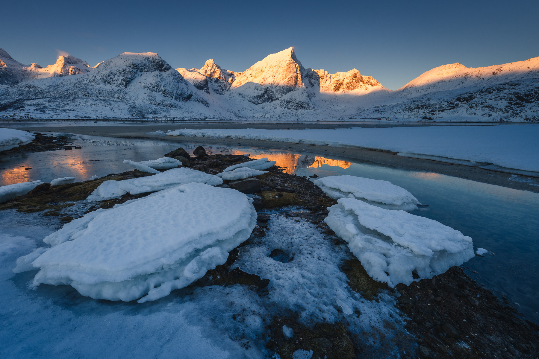 Canon RF 14mm F1.4L VCM zimowy krajobraz Lofotów test obiektywu