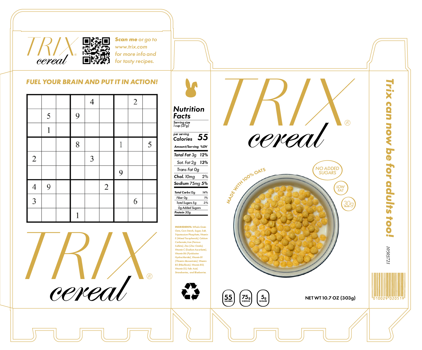 Plain Cereal Dieline