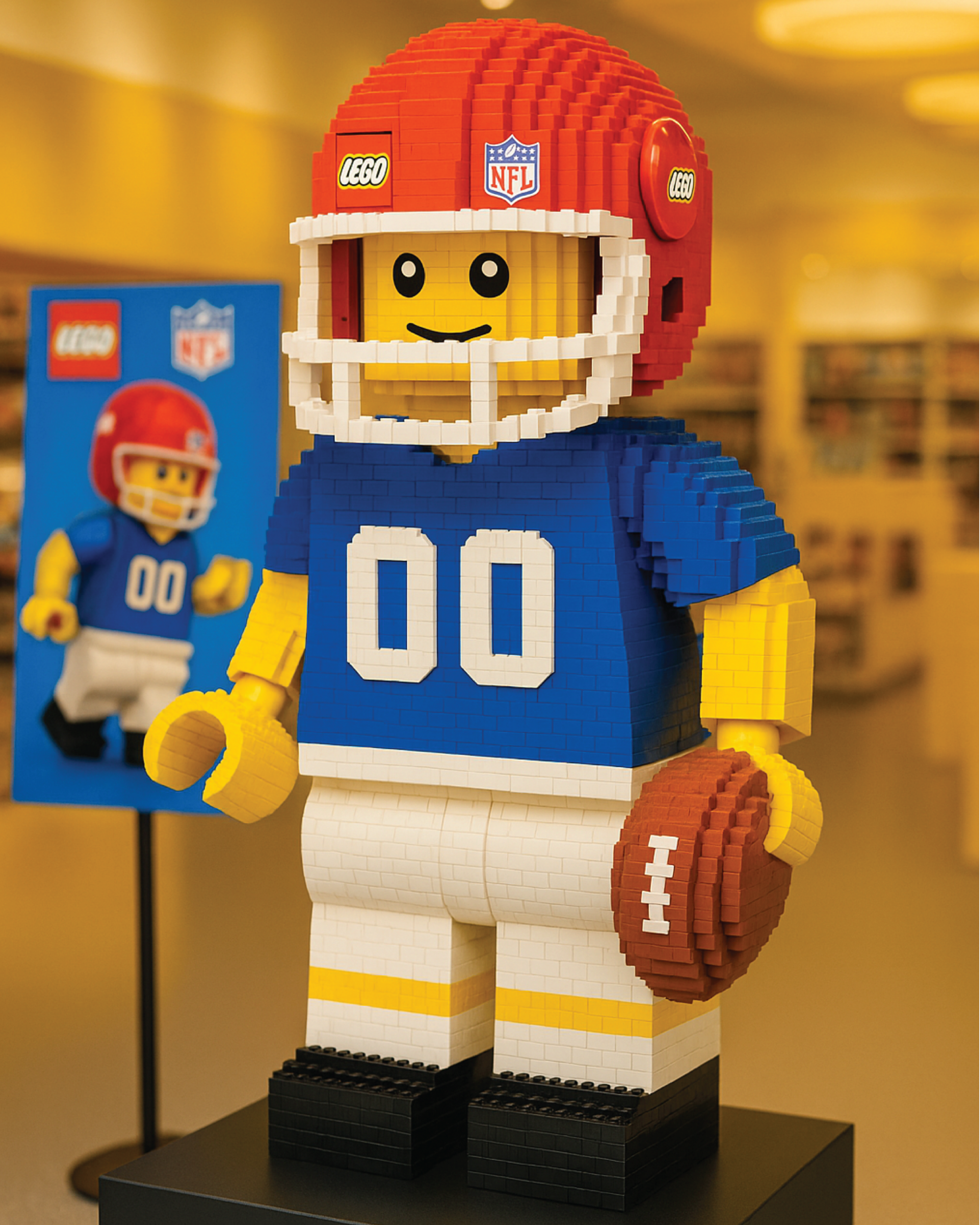 Pop-Up Mascot Statue