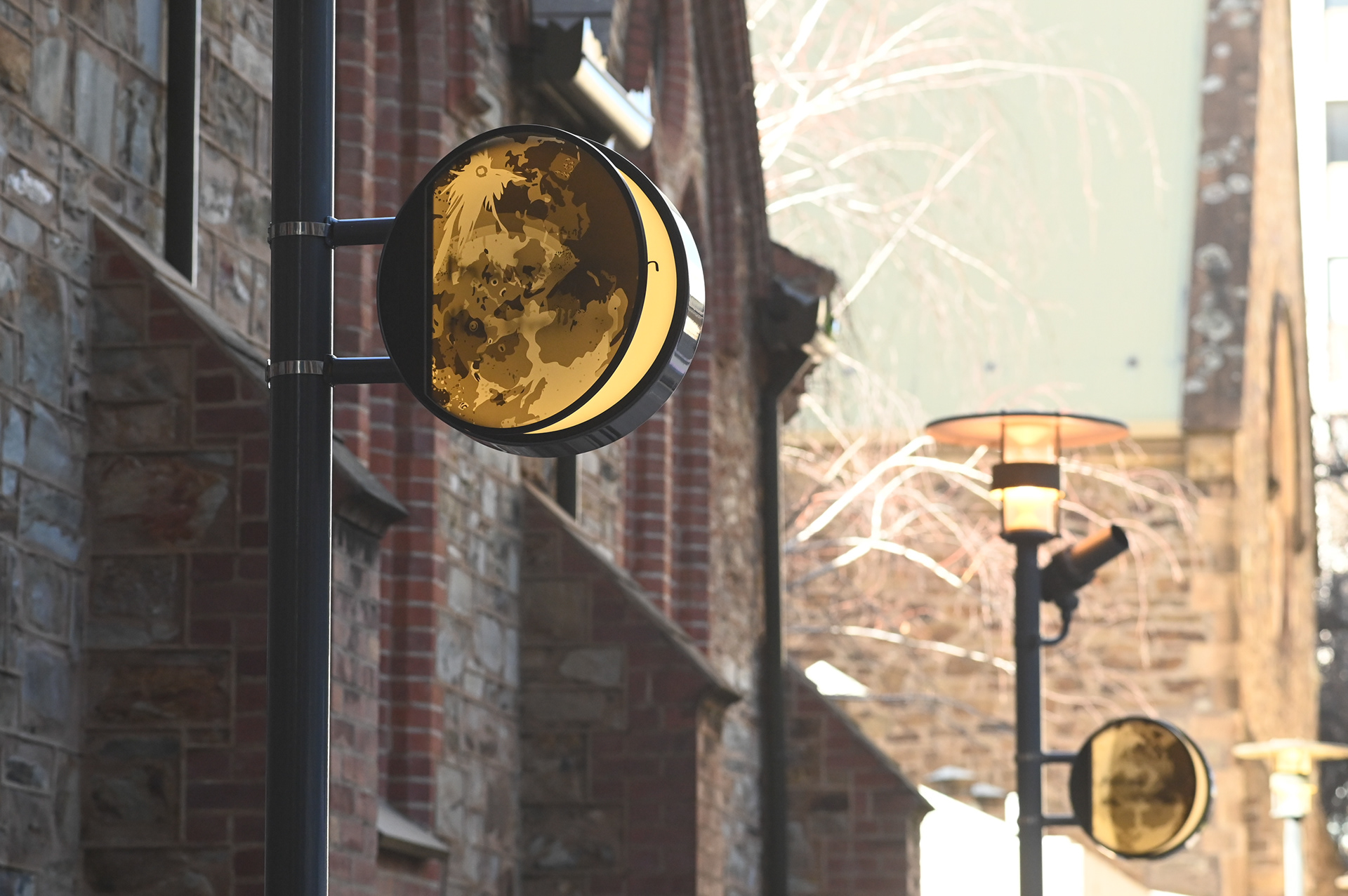 Heidi Kenyon, The Street of Love, 2022. Paul Kelly Lane public artwork commissioned by City of Adelaide, City of Music Laneways. Fabricated by Iguana Creative. Photography by Catherine Leo.