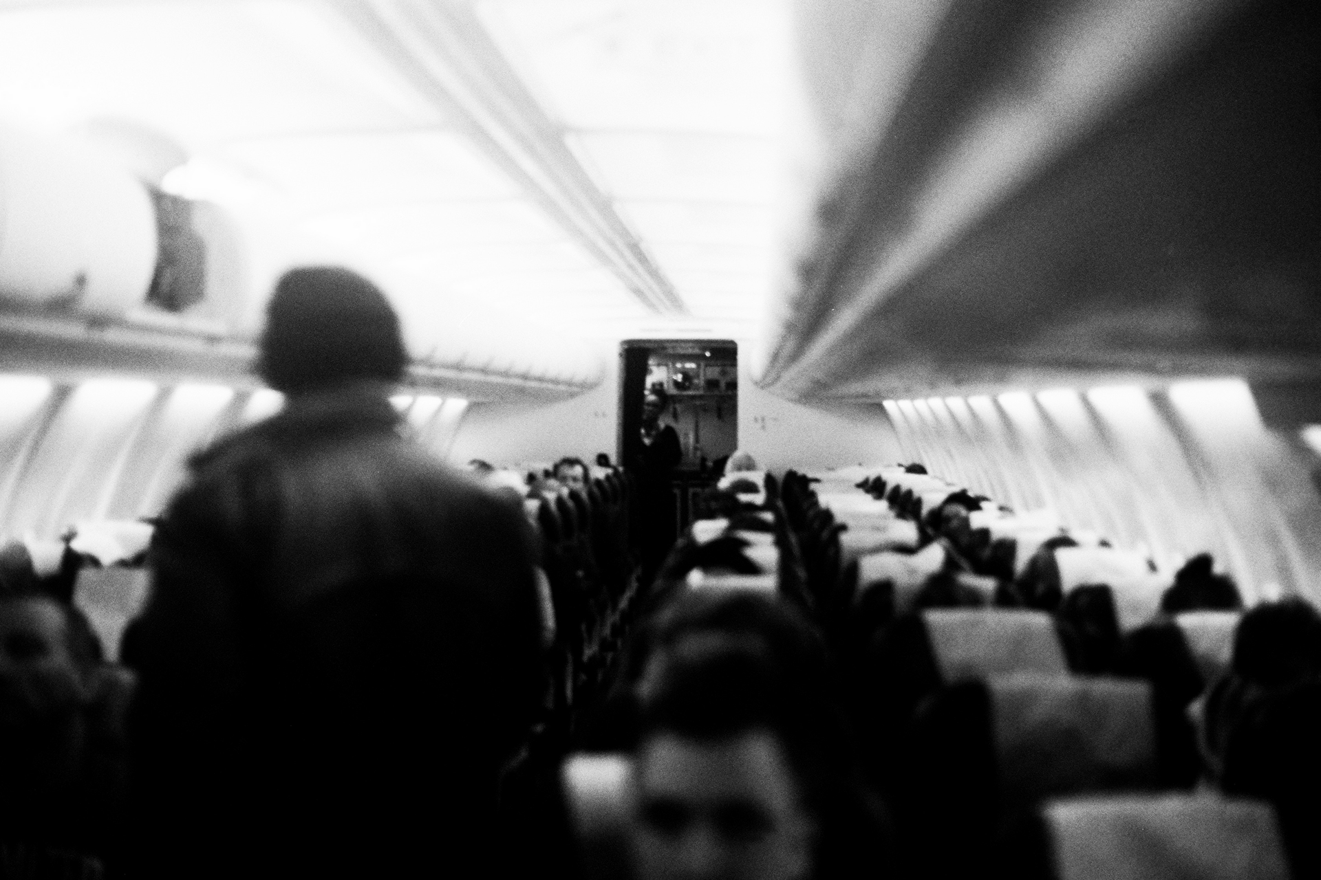 somewhere, in a plane..