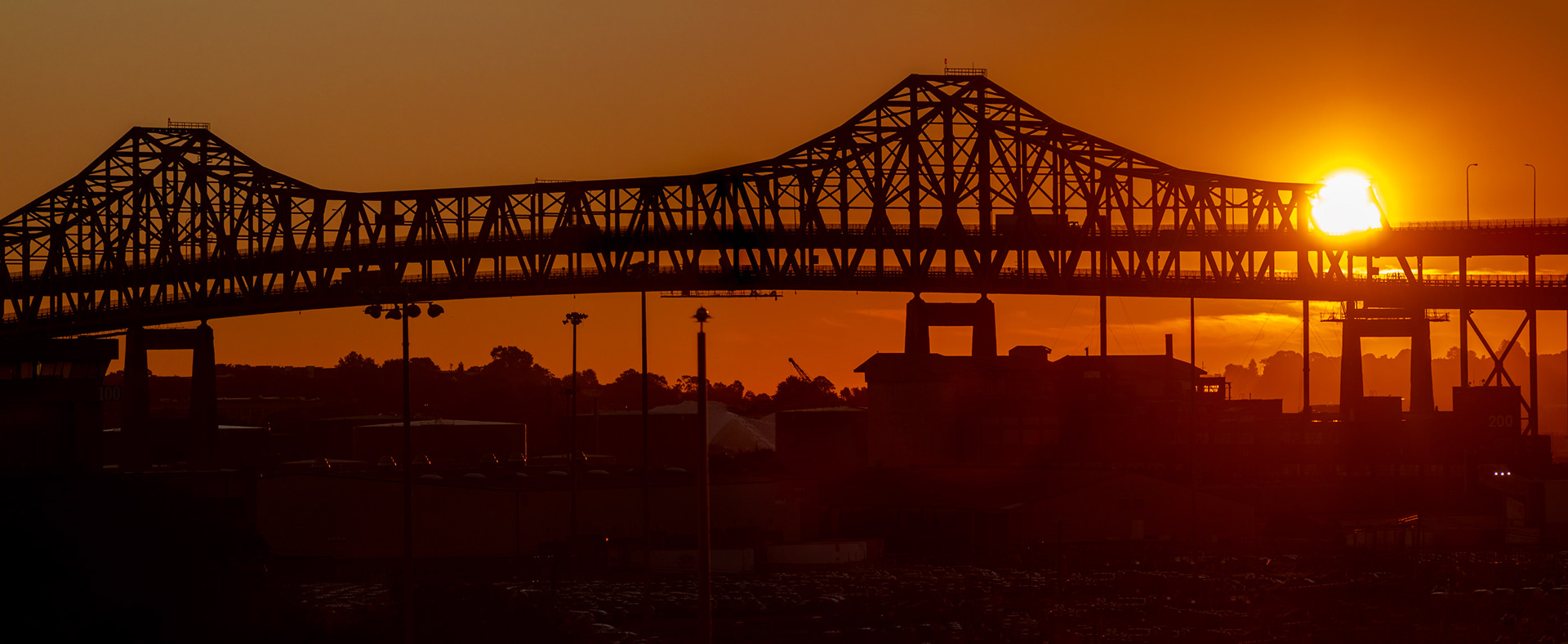 Sunrise Behind Tobin Bridge