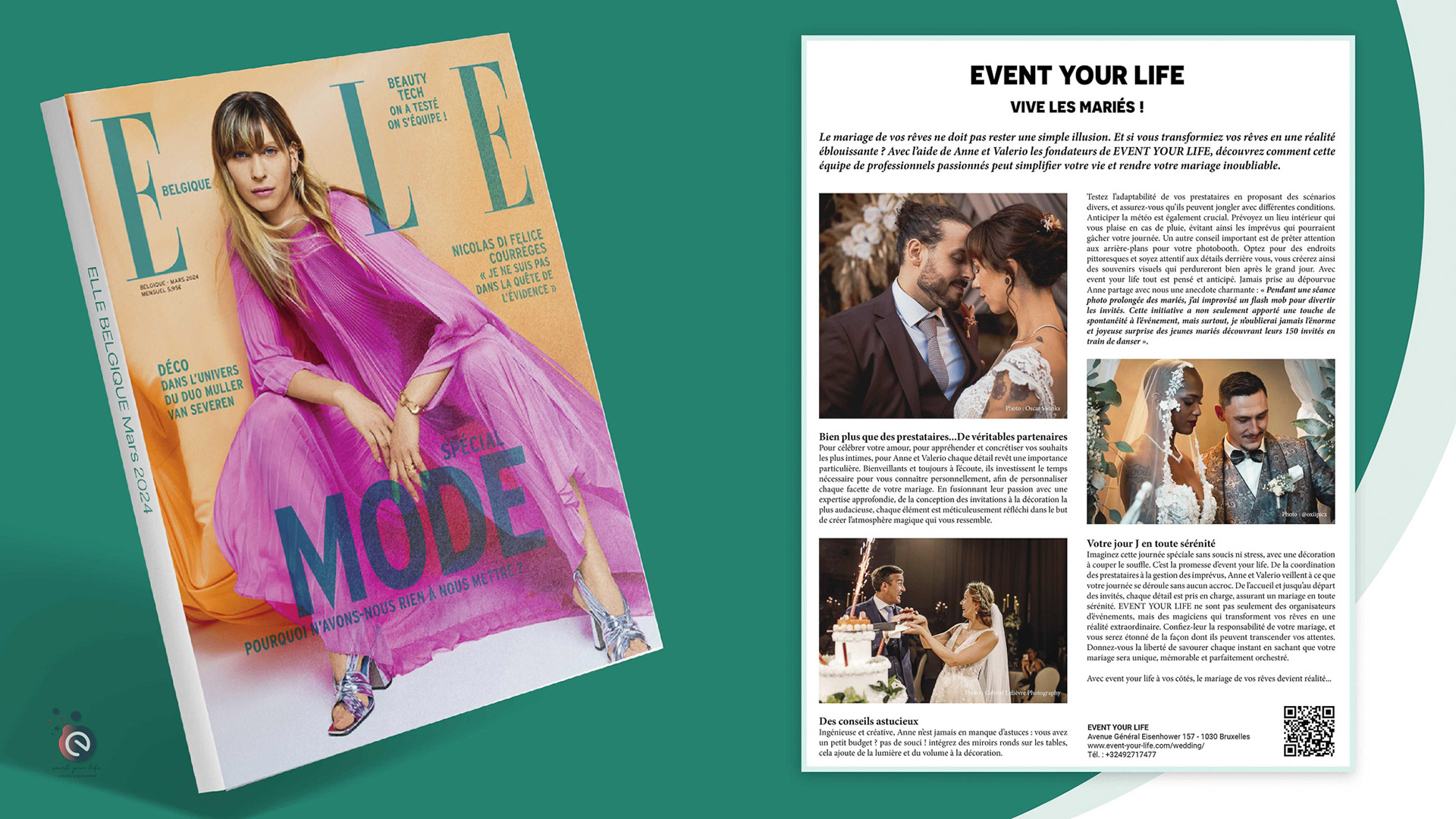 event your life wedding planner Belgique presse elle