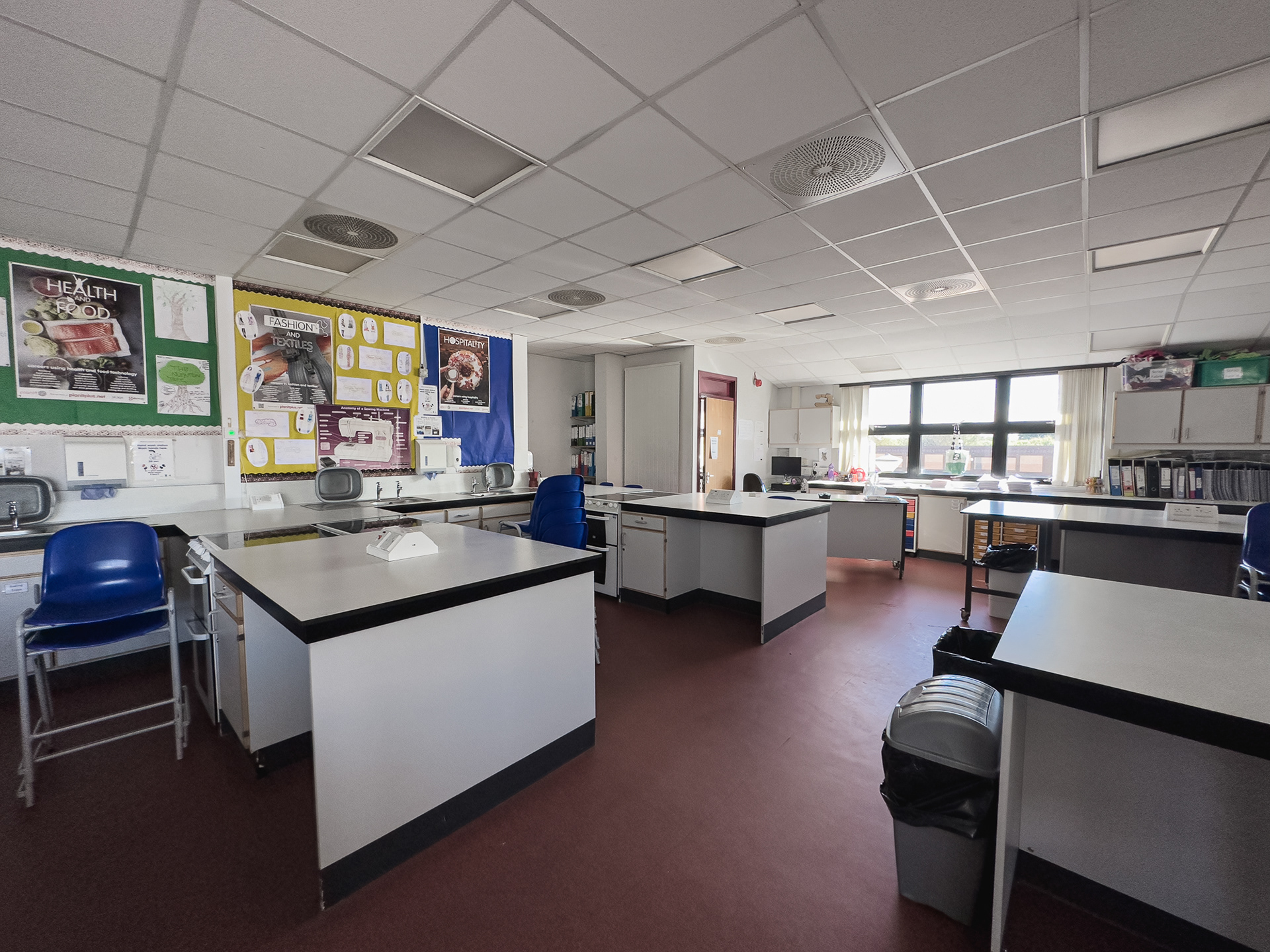 Corner Home Economics room