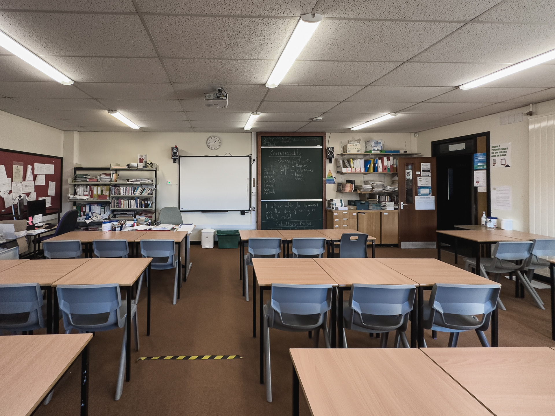Mr Foston's classroom - view from my desk.