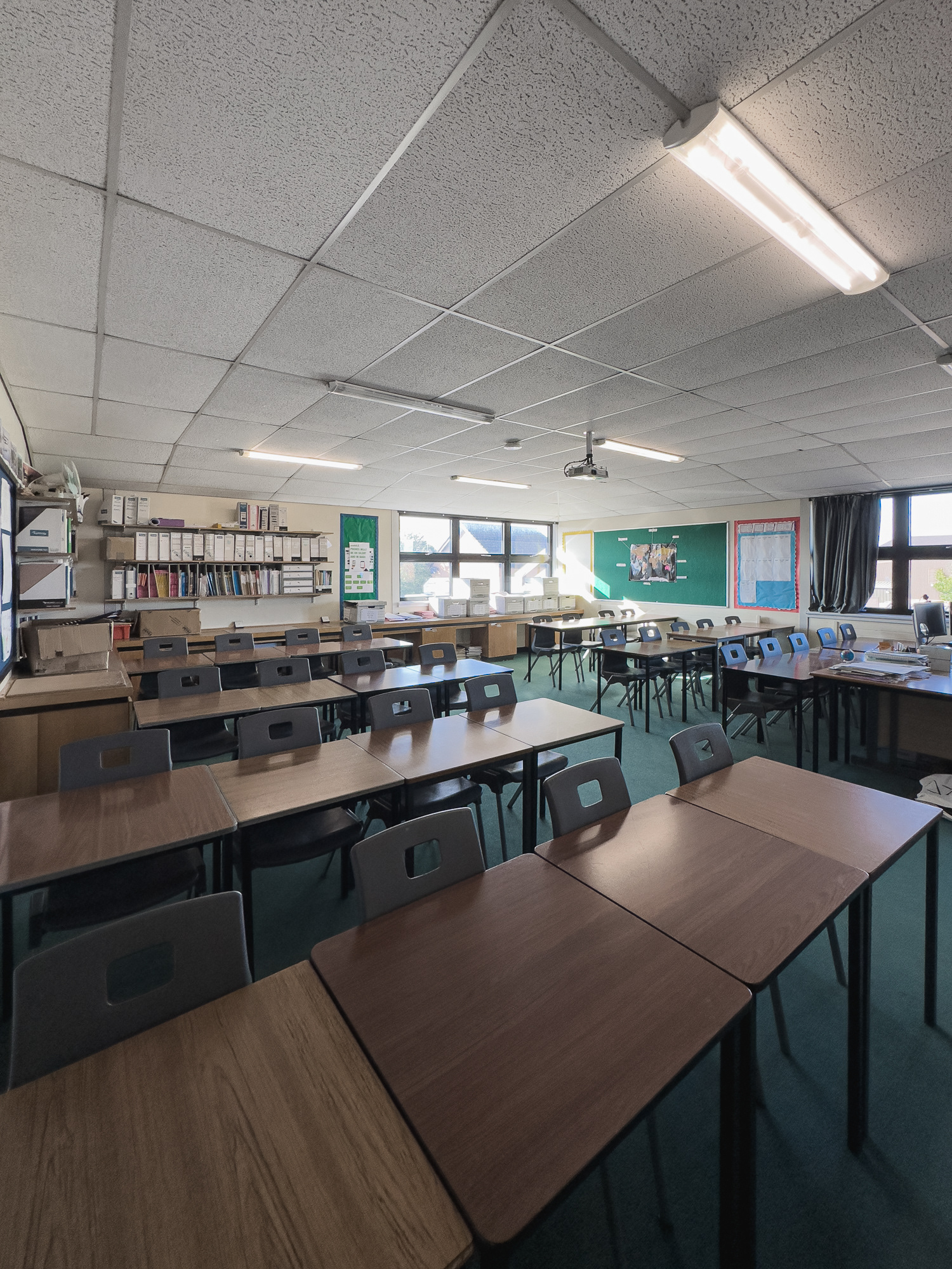 Mrs Johnston's Geography classroom - one of my favourite teachers.