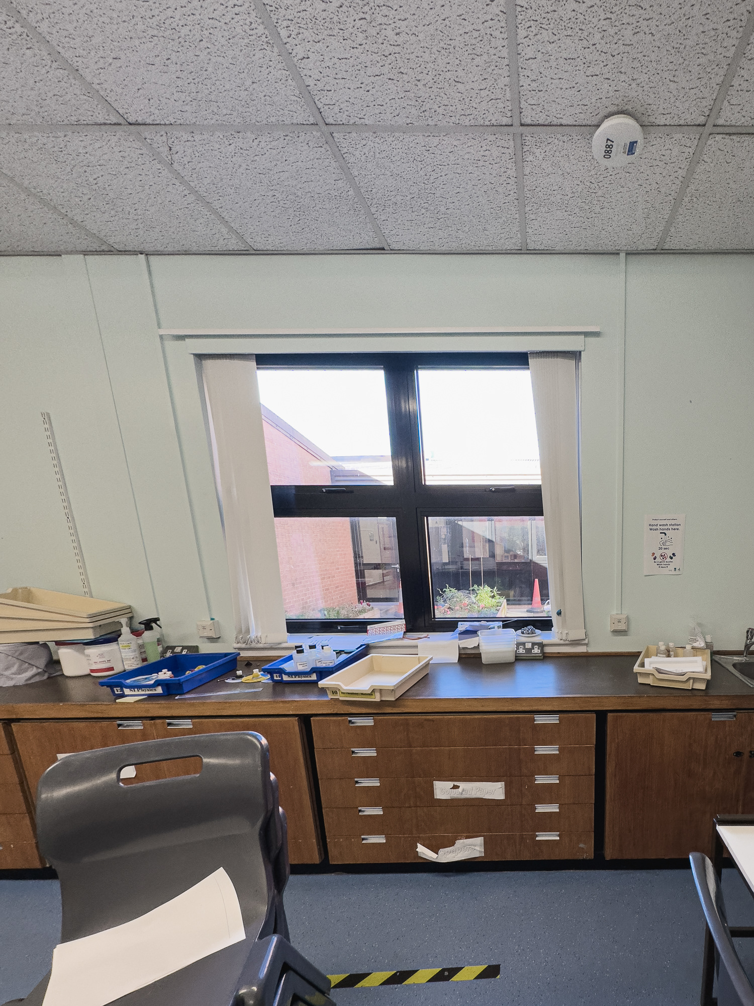 Photography classroom just opposite the darkroom