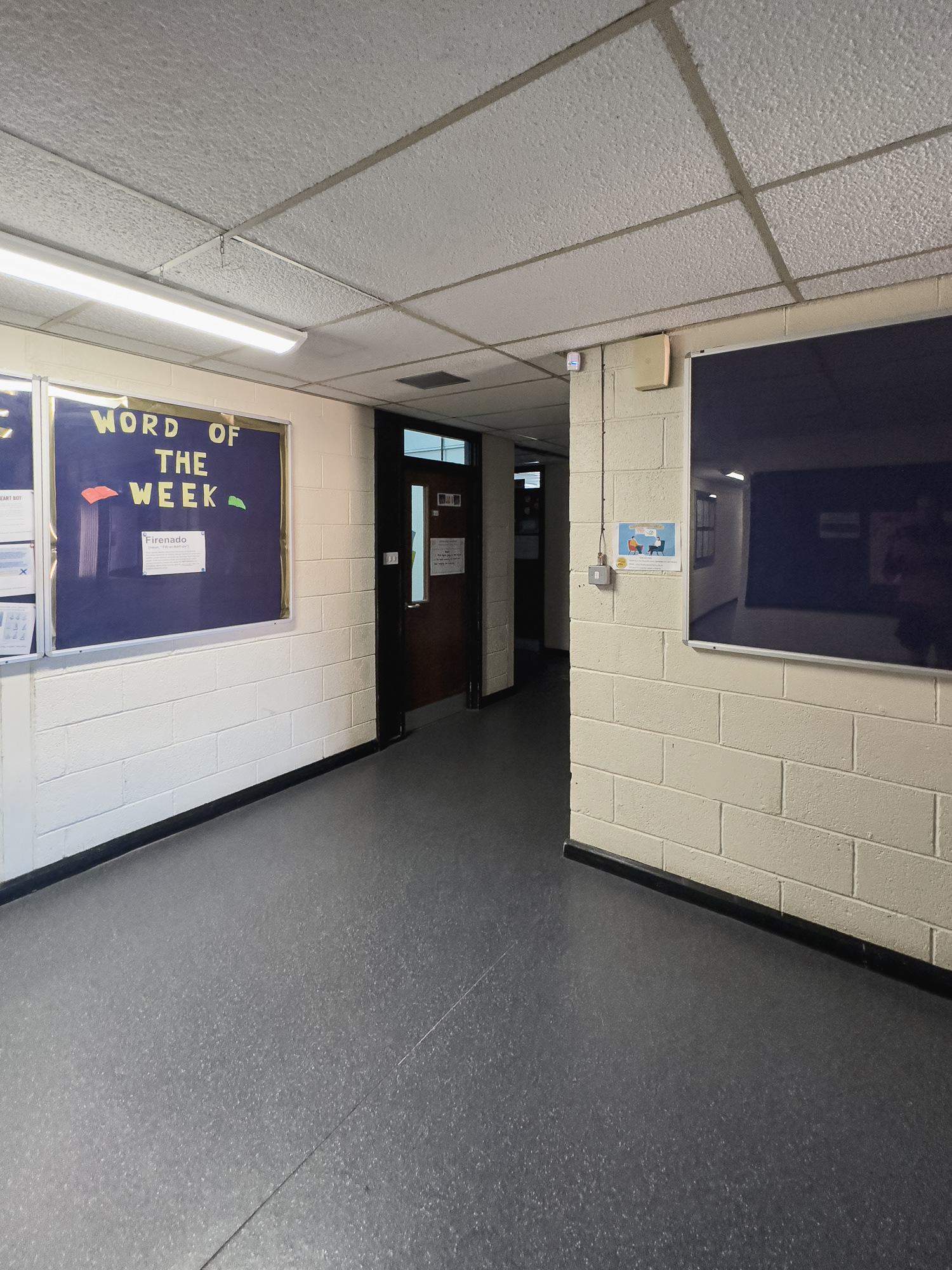 Science corridor lobby