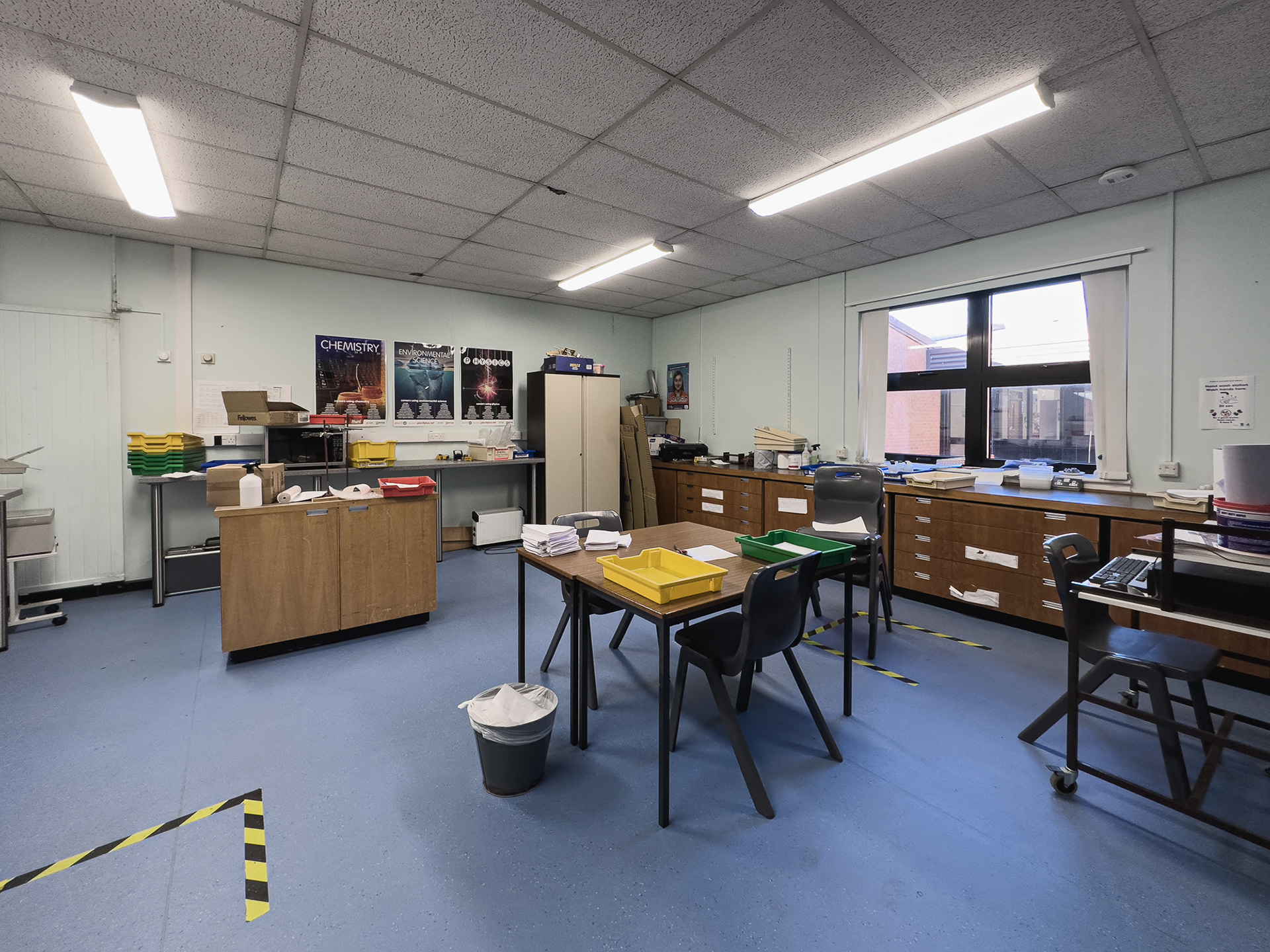 Photography classroom just opposite the darkroom