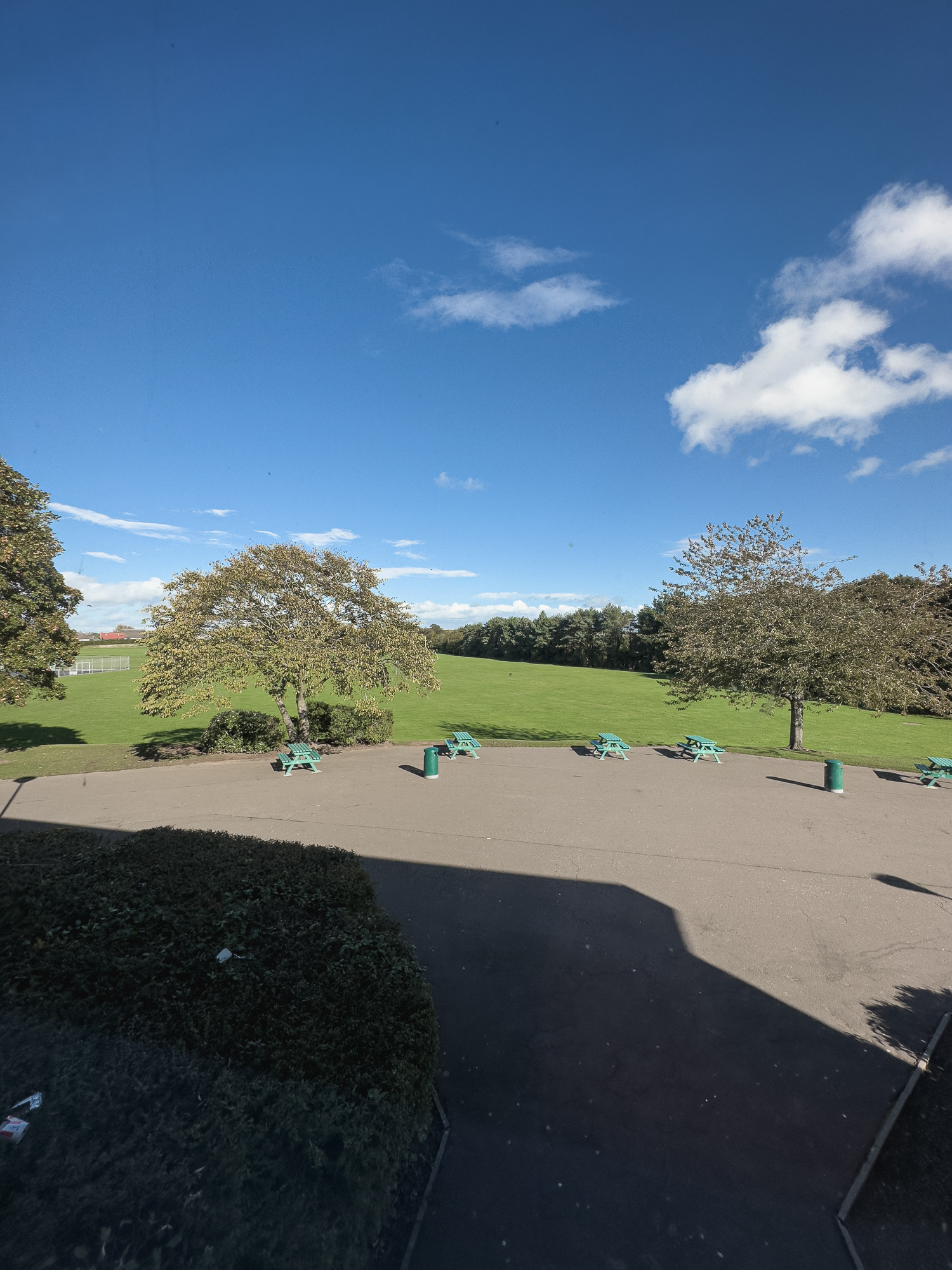 View from the stairwell windows