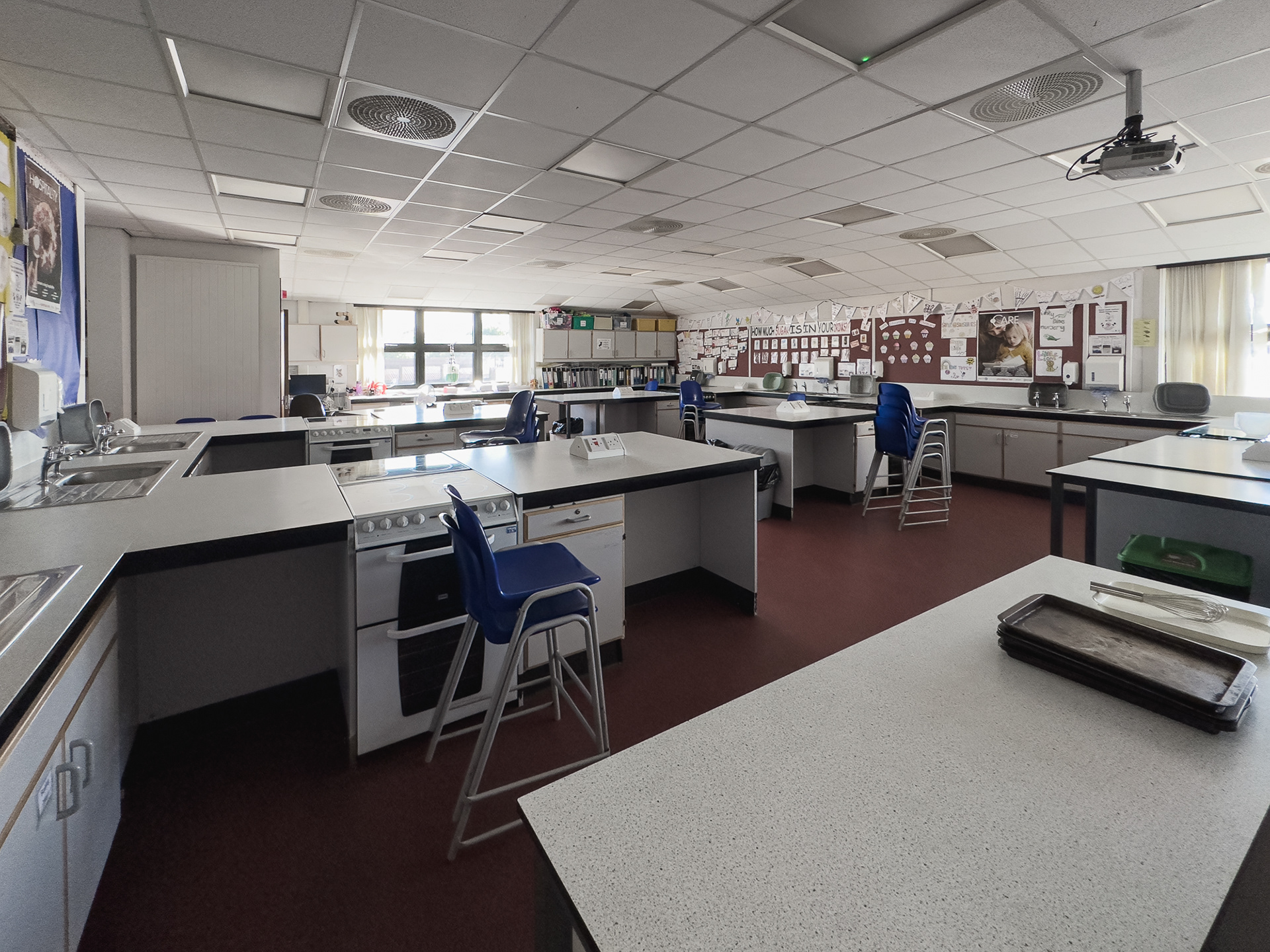 Corner Home Economics room