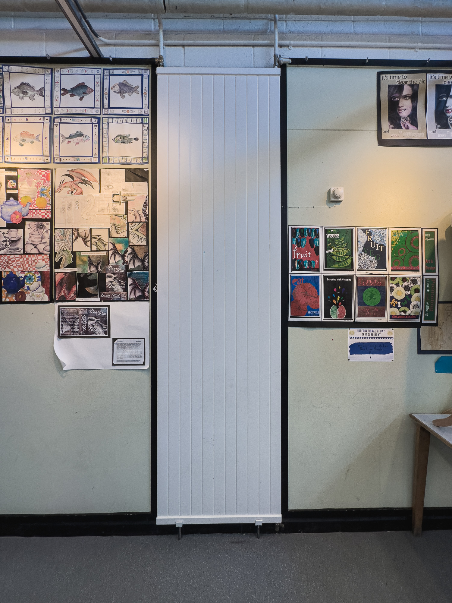 Another big radiator in the Art area.