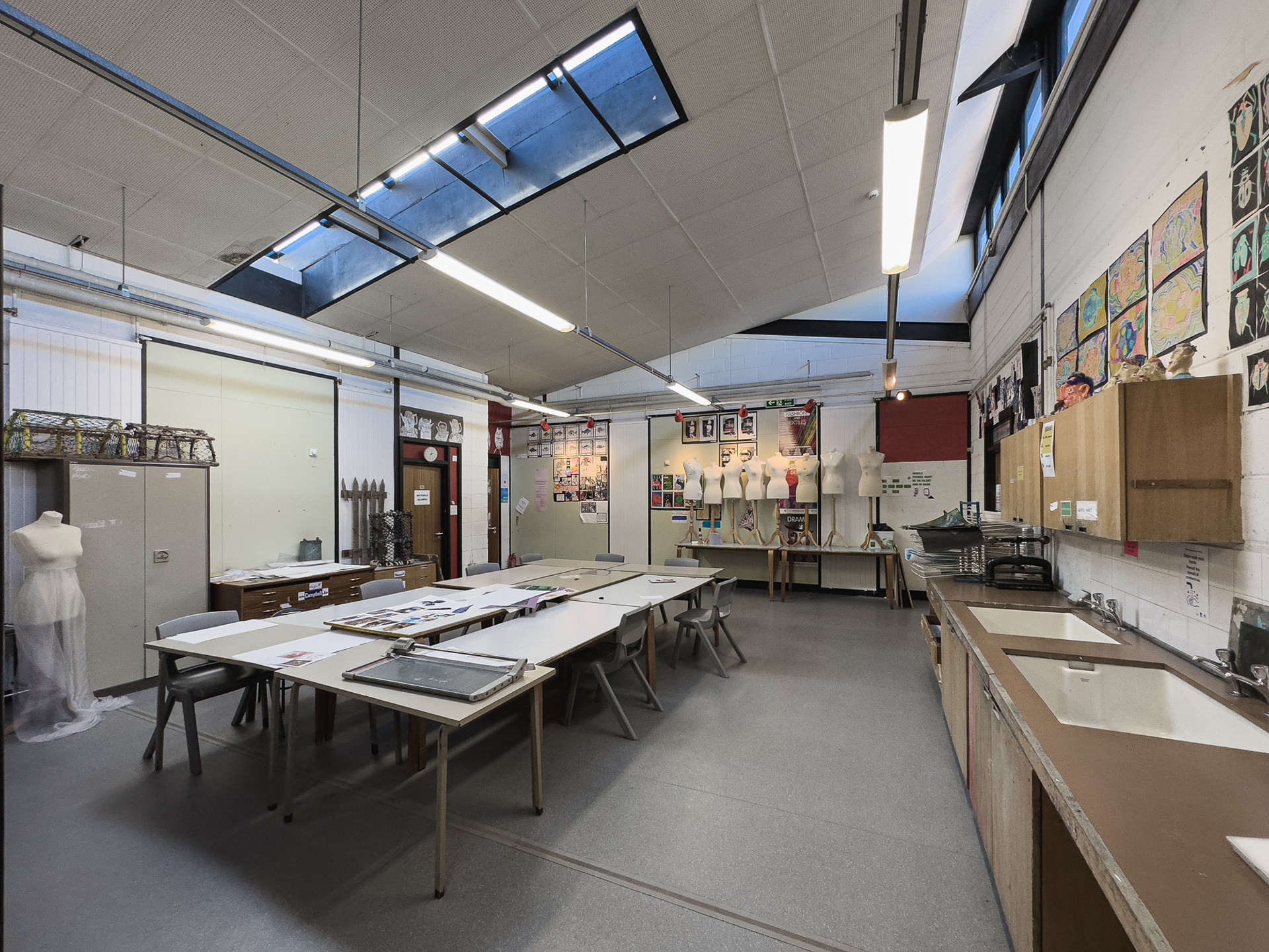 Art classroom.