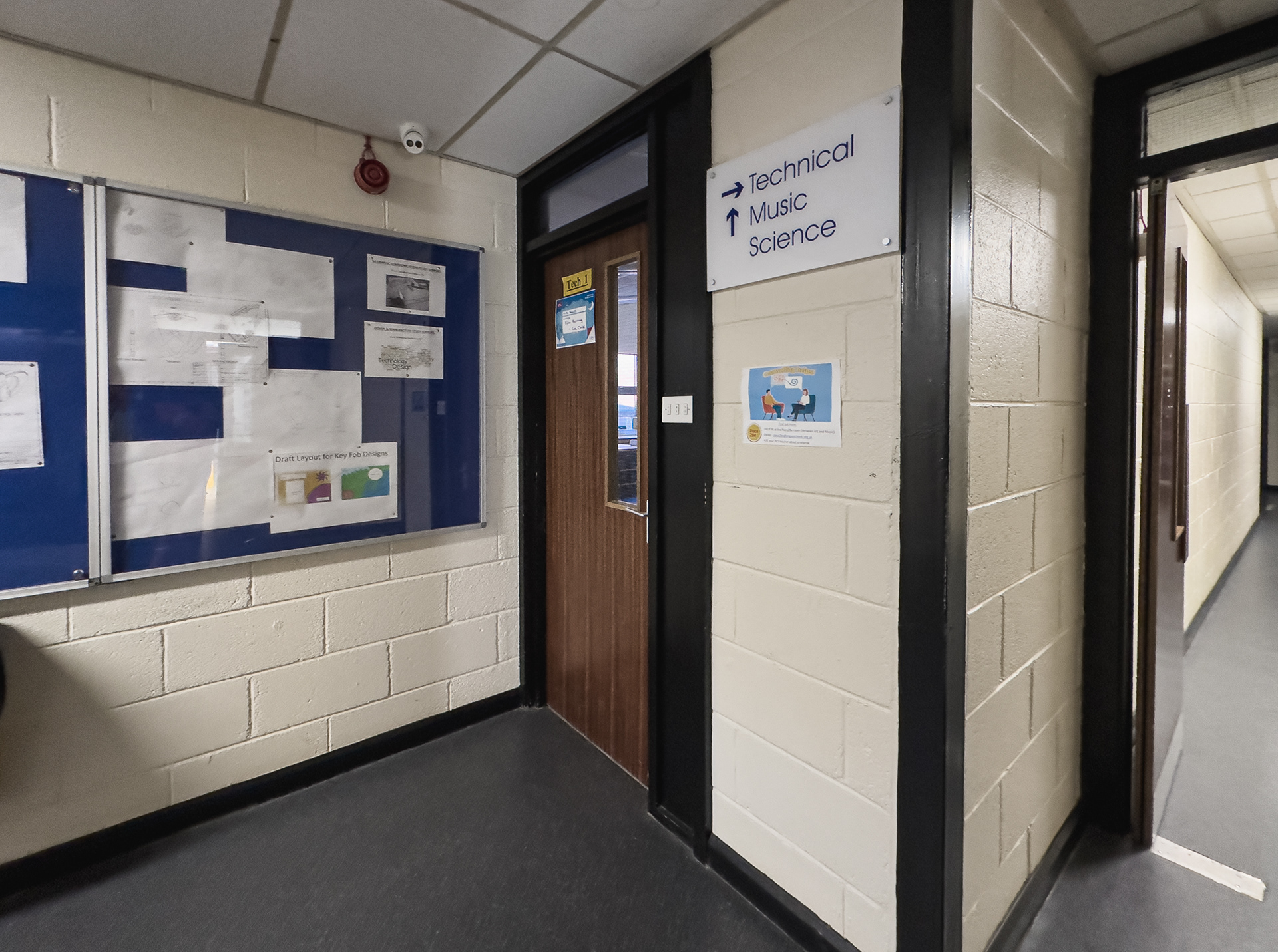 A classroom opposite Art that I don't remember.