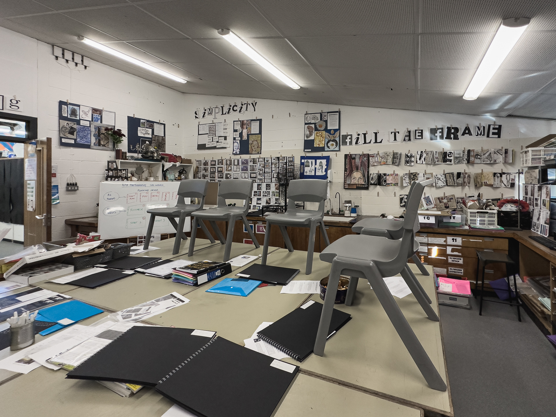Art classroom.