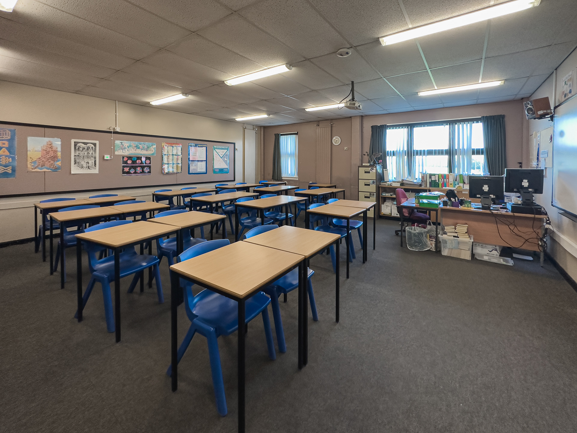 Maths classroom.