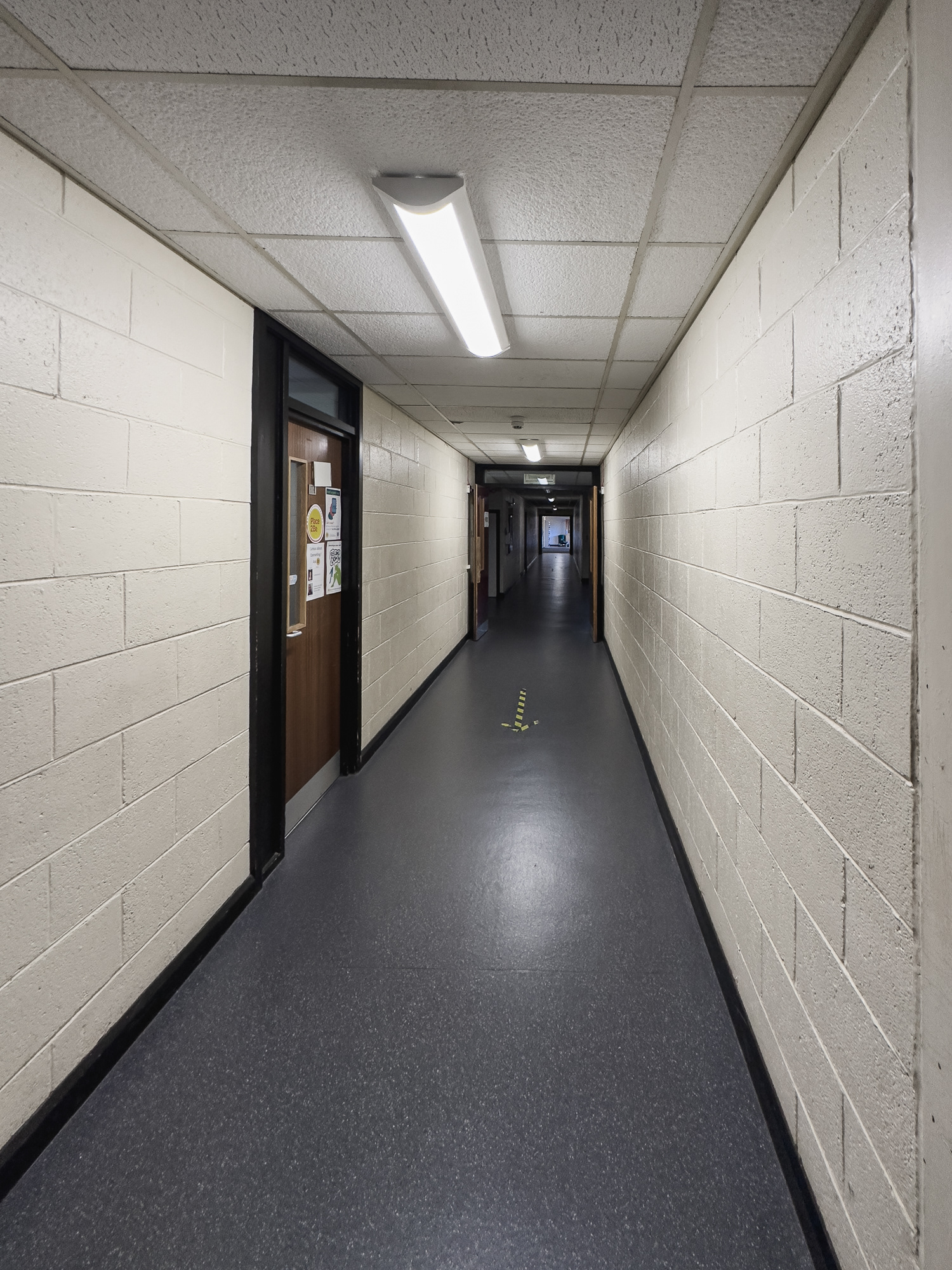 Heading back towards the main hall.