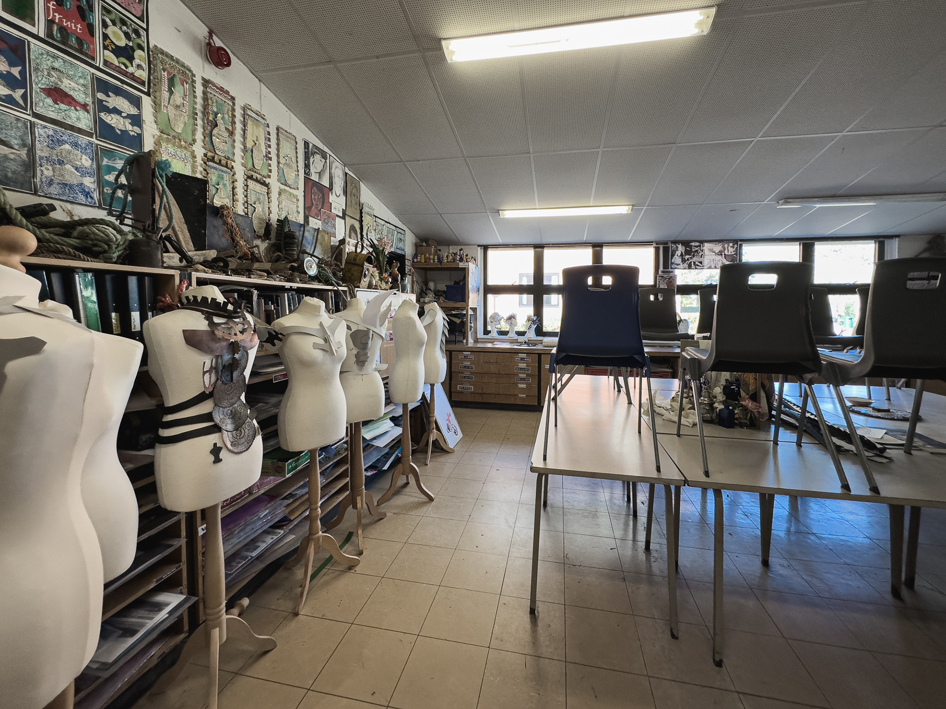Art classroom.