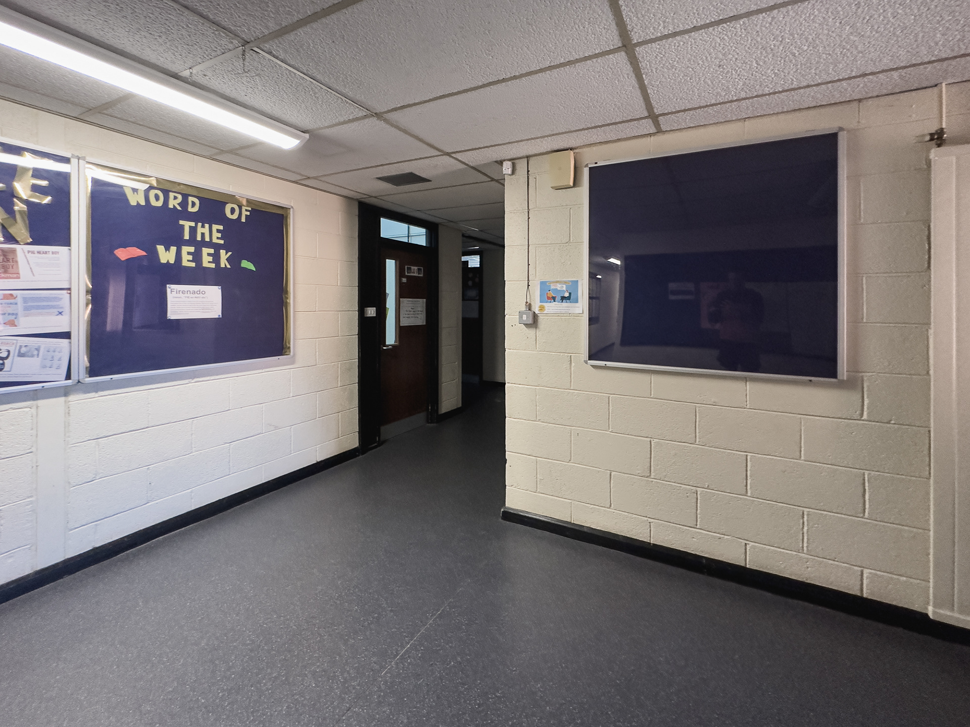 Science corridor lobby