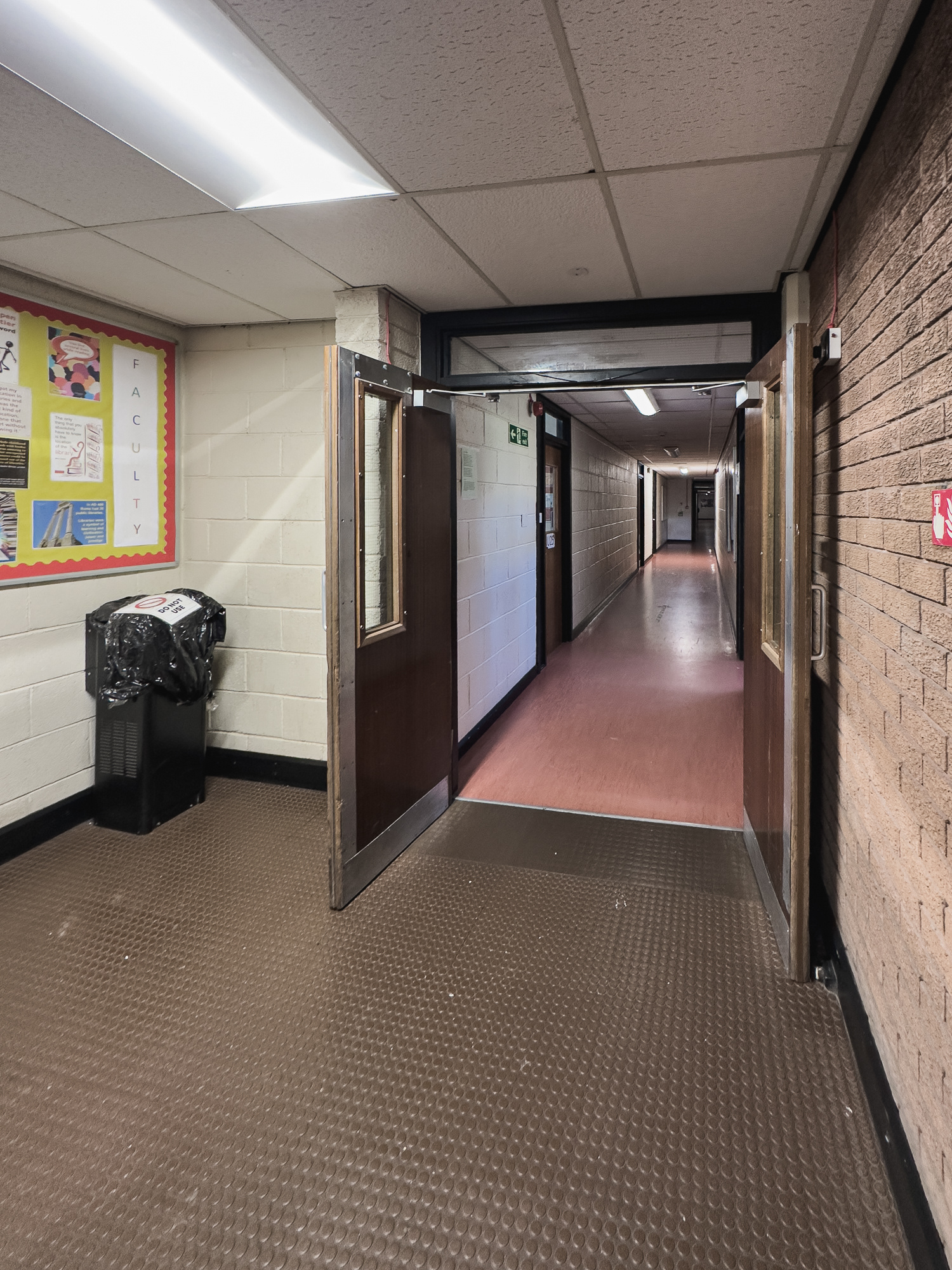 Looking towards the library and computing depts.