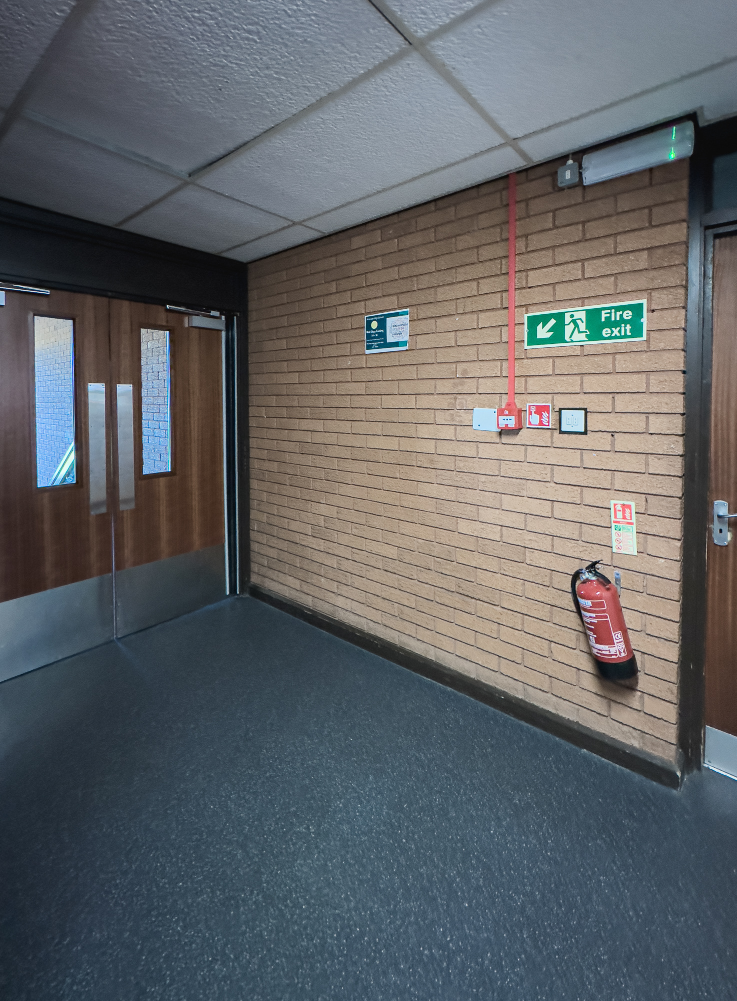 Stairwell at the end of Home Economics