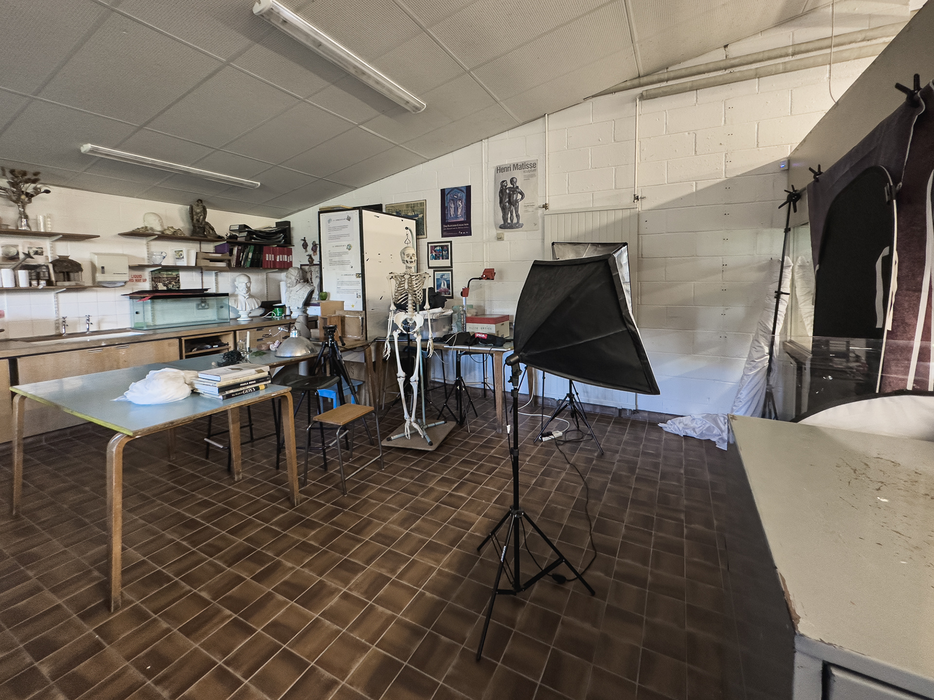 Pottery area.