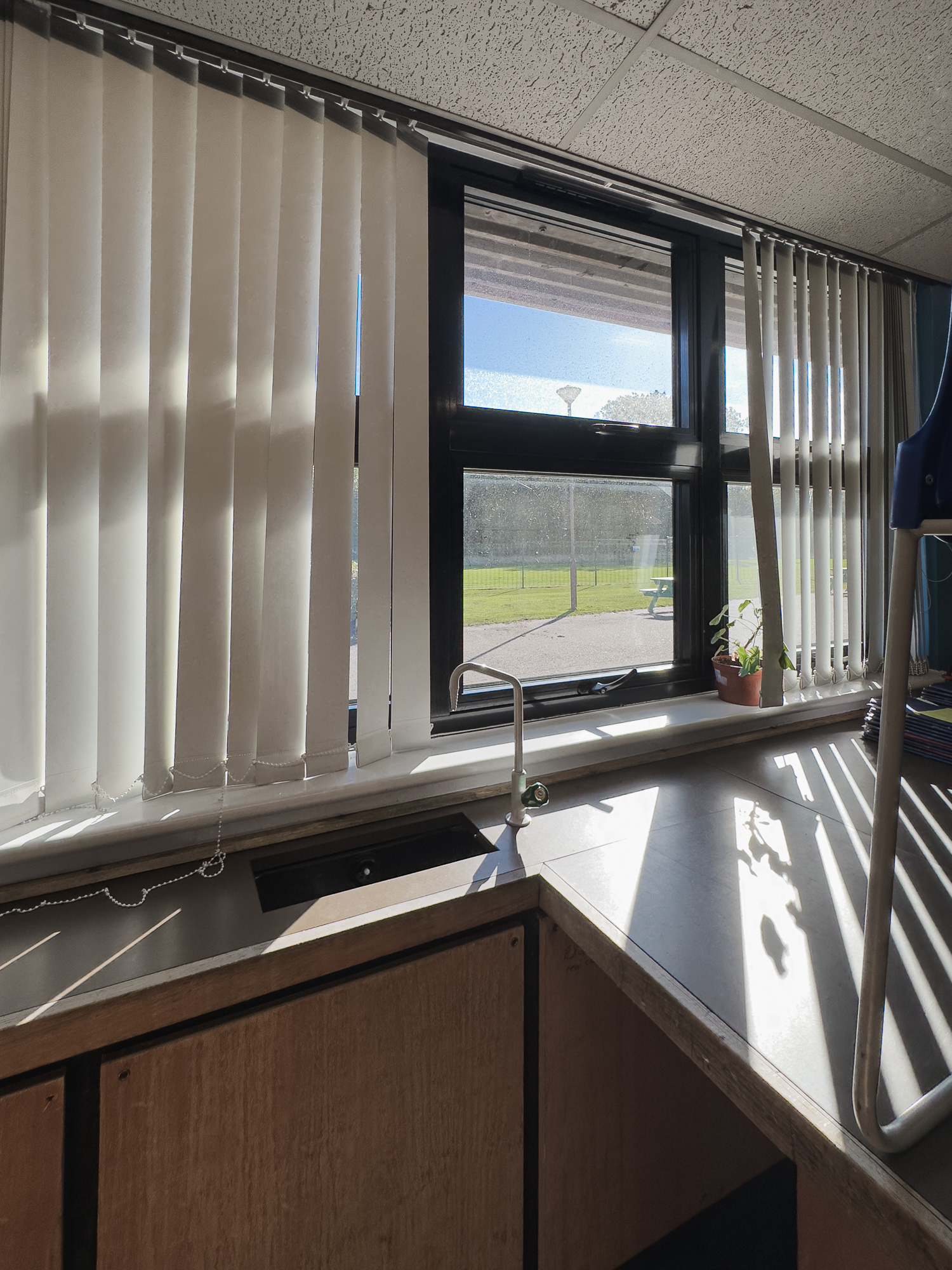 View out of the side window