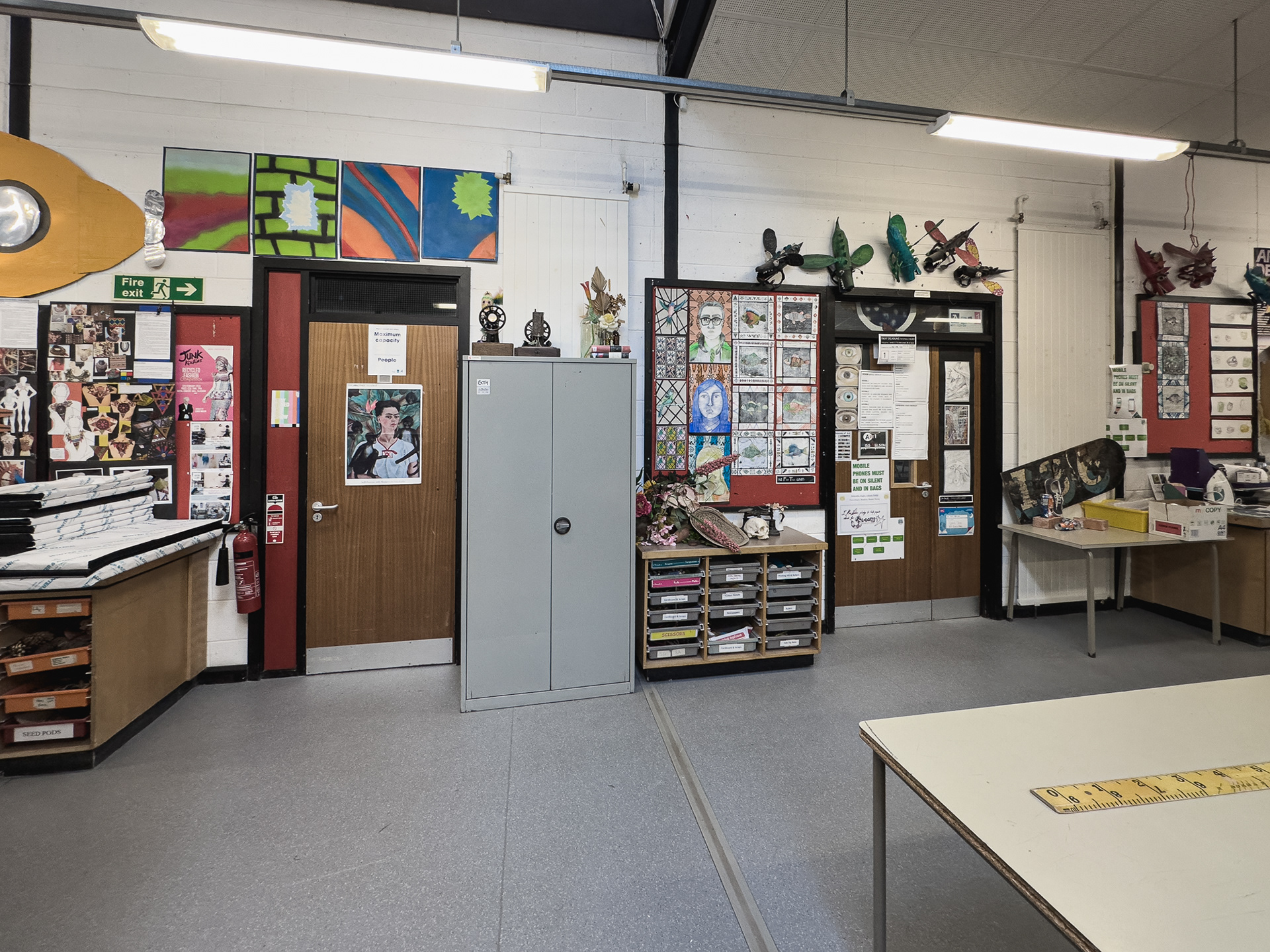 Classrooms off the main Art area.