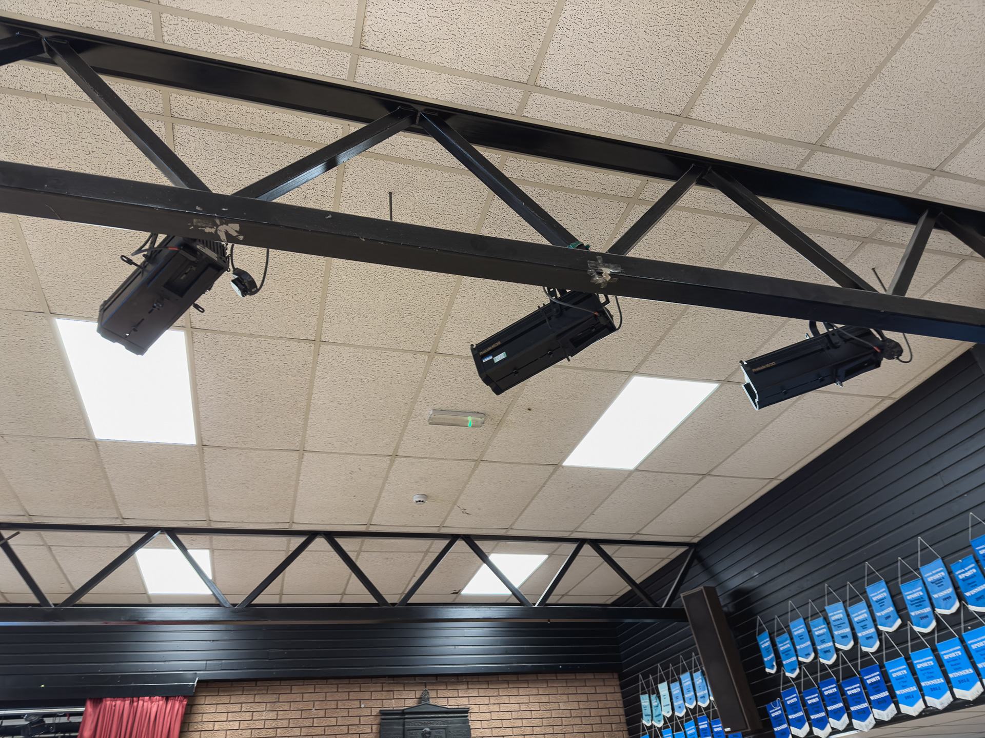 Original hall lighting.