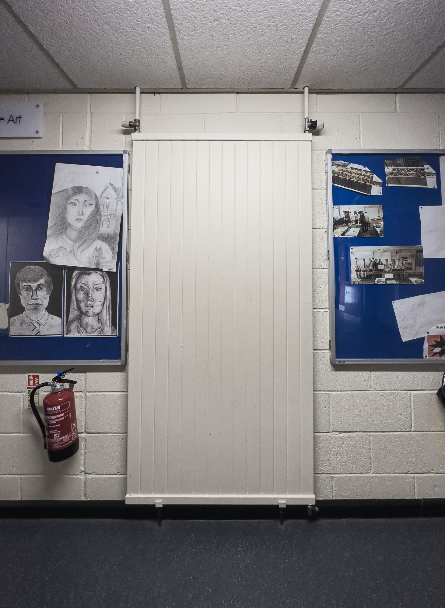 Just inside the Art area - I remember the huge radiators.