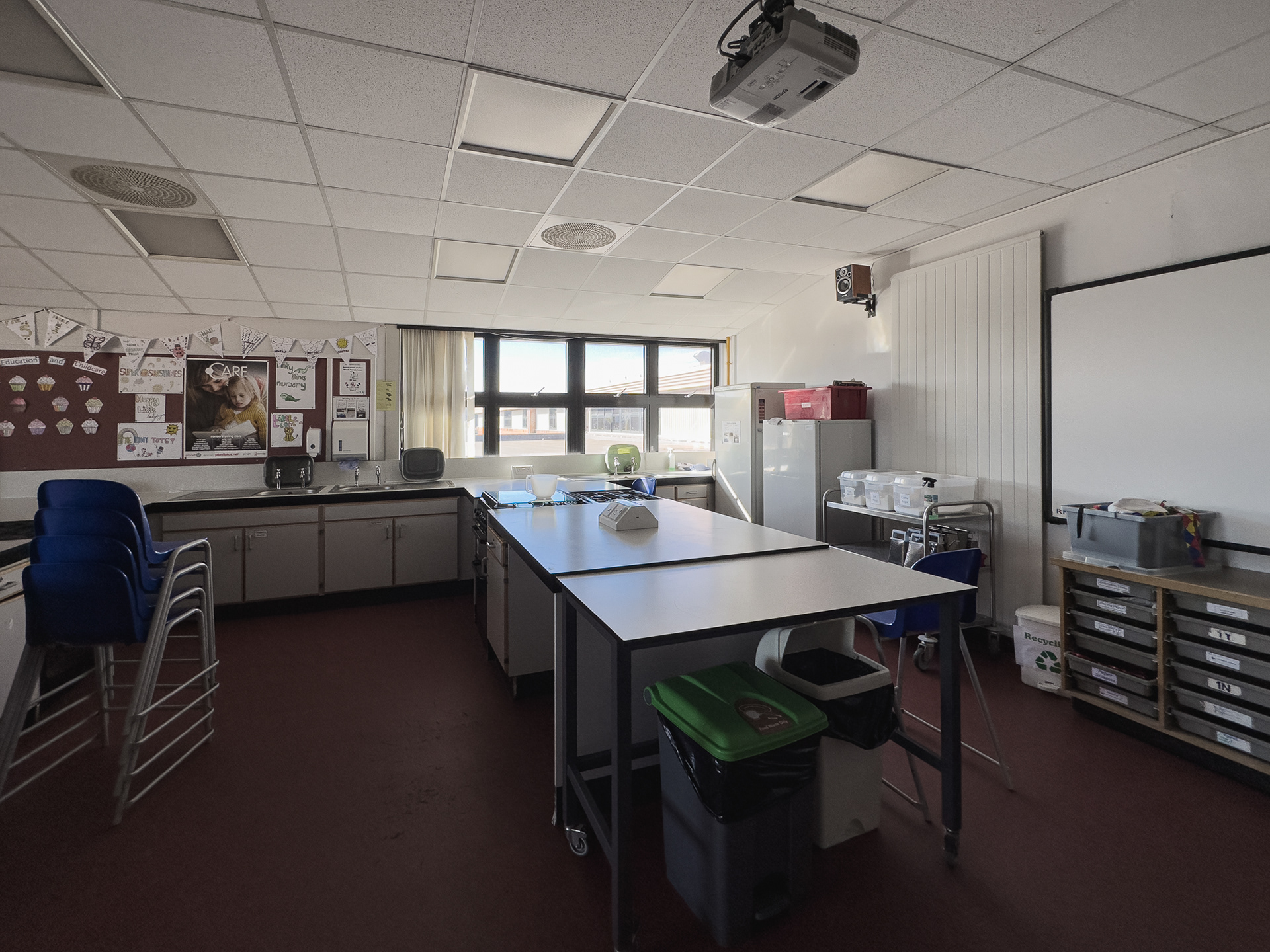 Corner Home Economics room