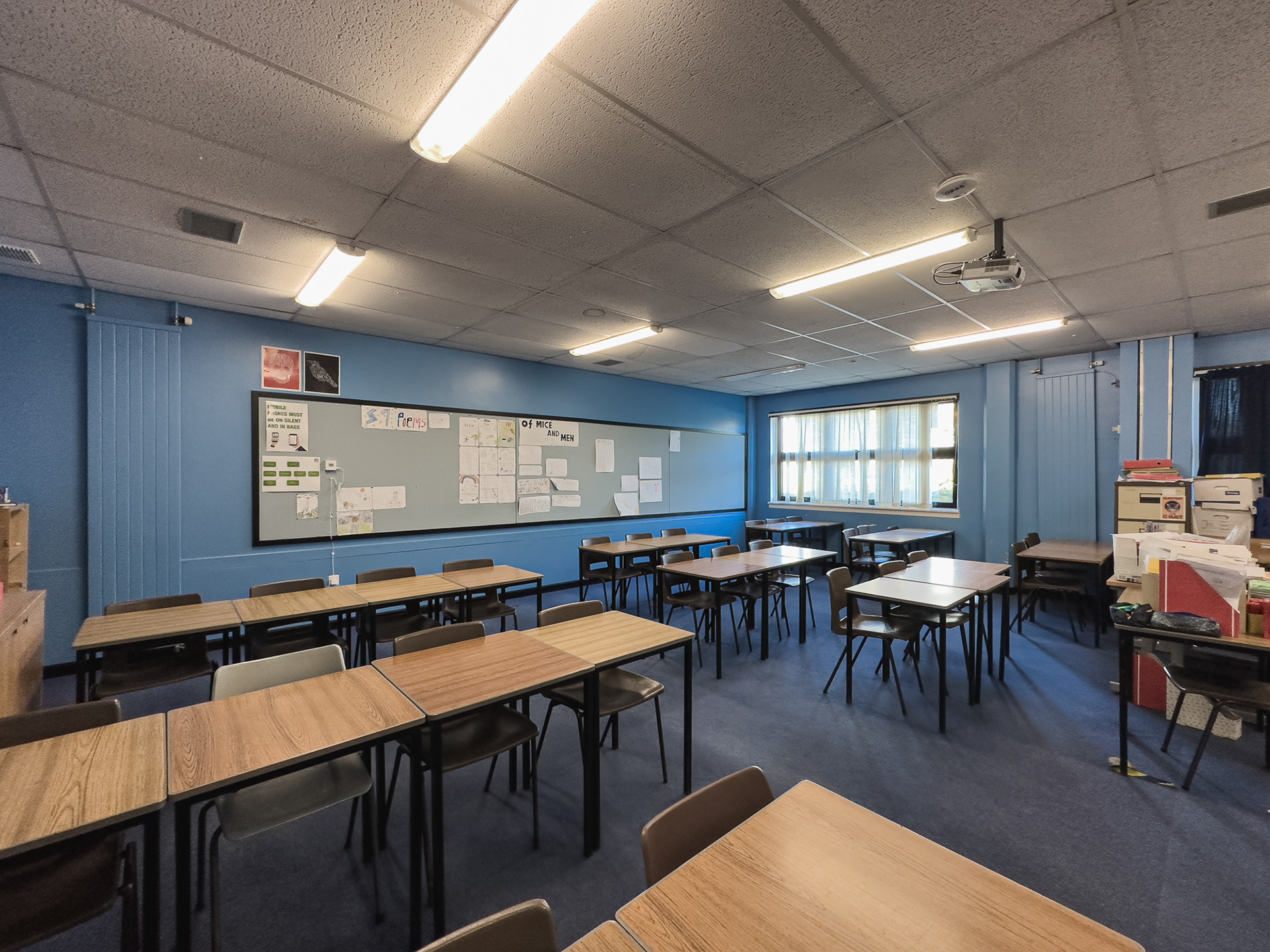 Mrs Bell's classroom - my first English teacher. She sadly died within a term of us starting.