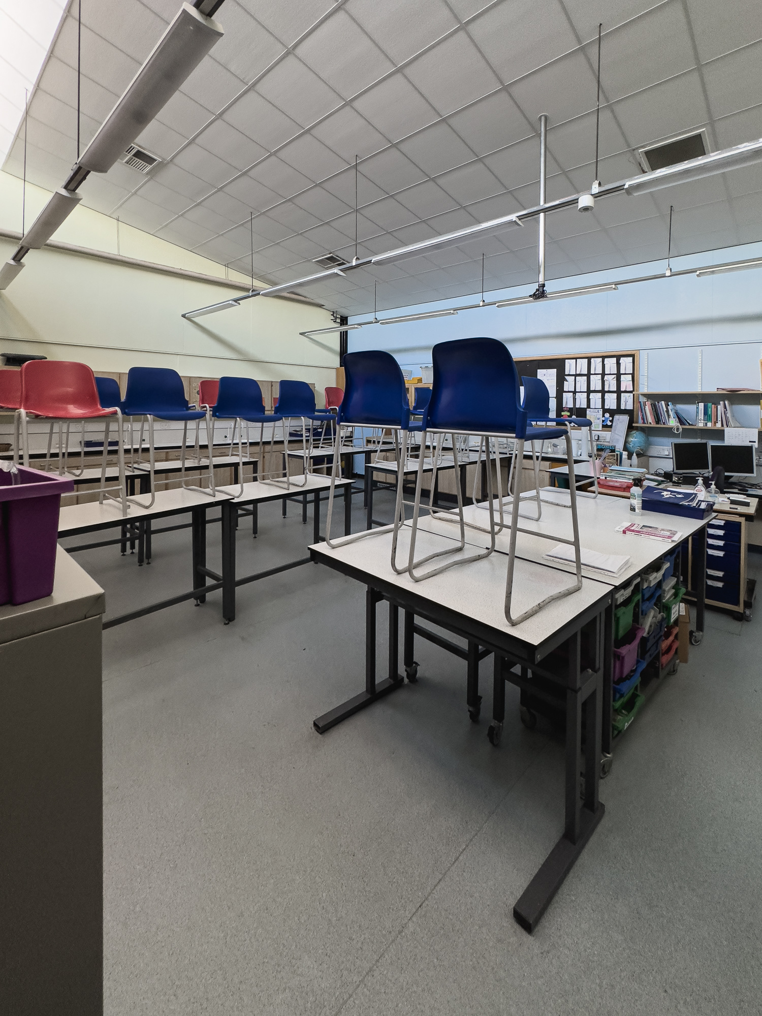Science classroom I don't remember at all.