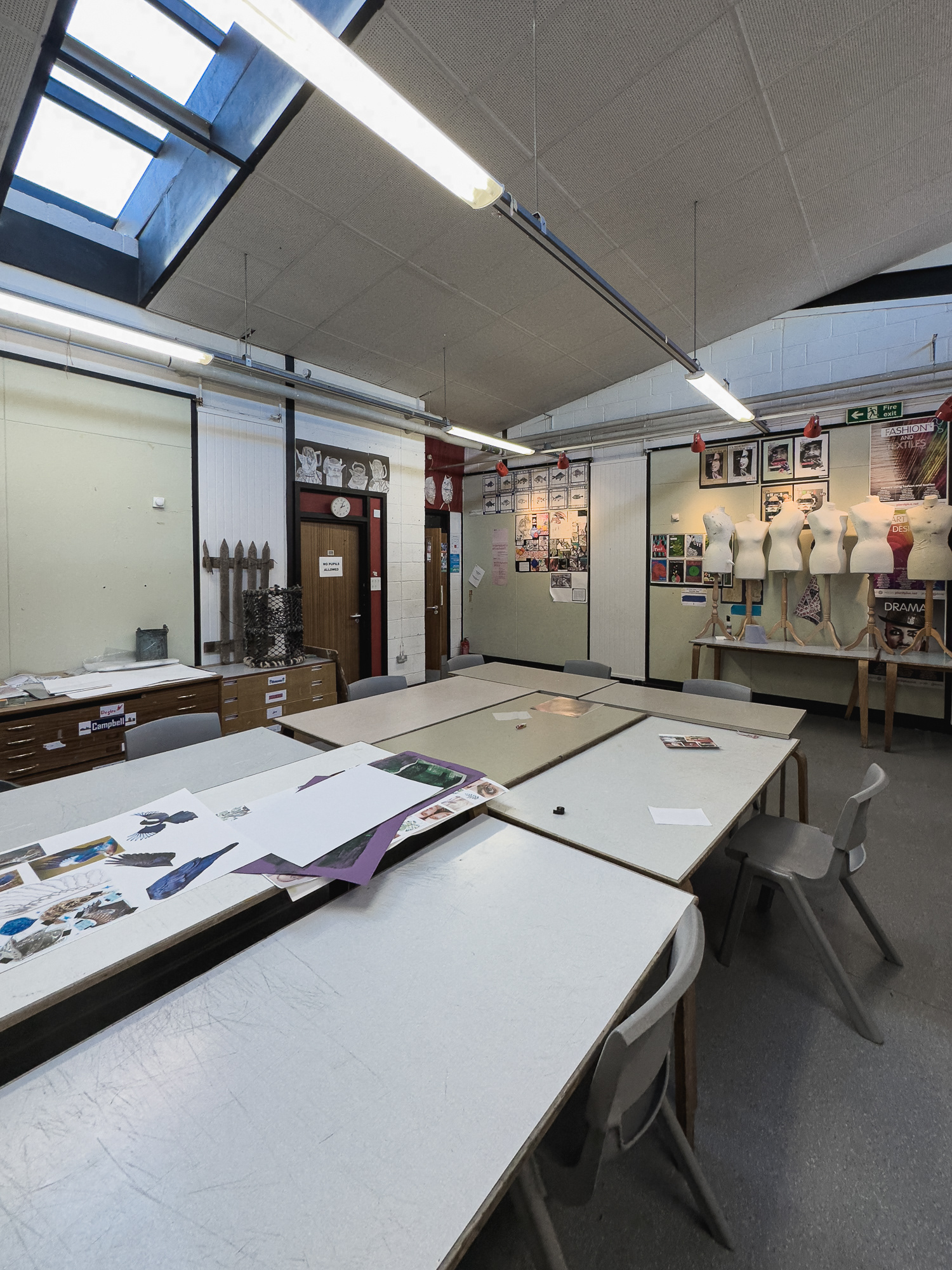 Art classroom.